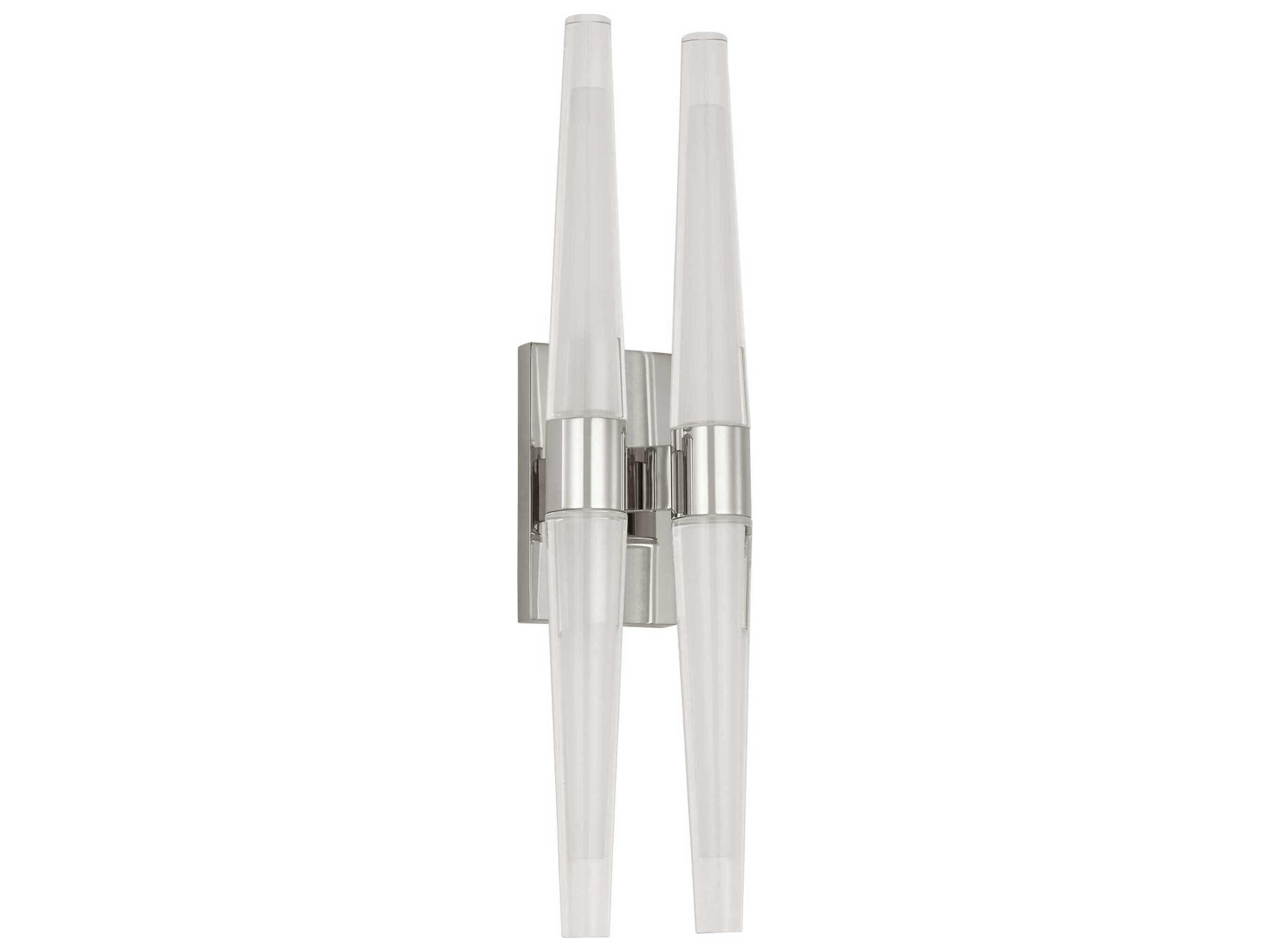 Visual Comfort Modern Lassell 4-Light Polished Nickel Wall Sconce