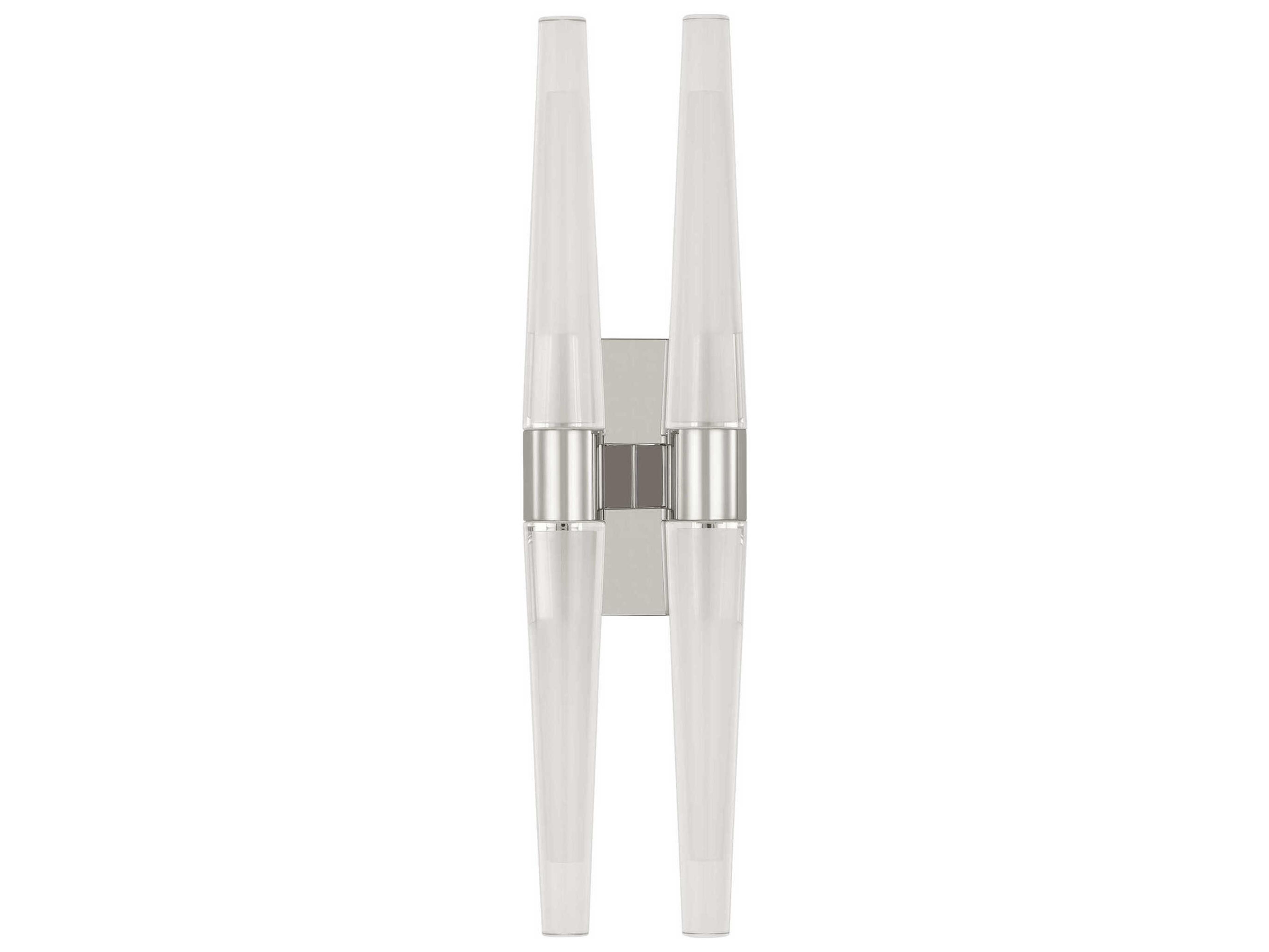Visual Comfort Modern Lassell 4-Light Polished Nickel Wall Sconce