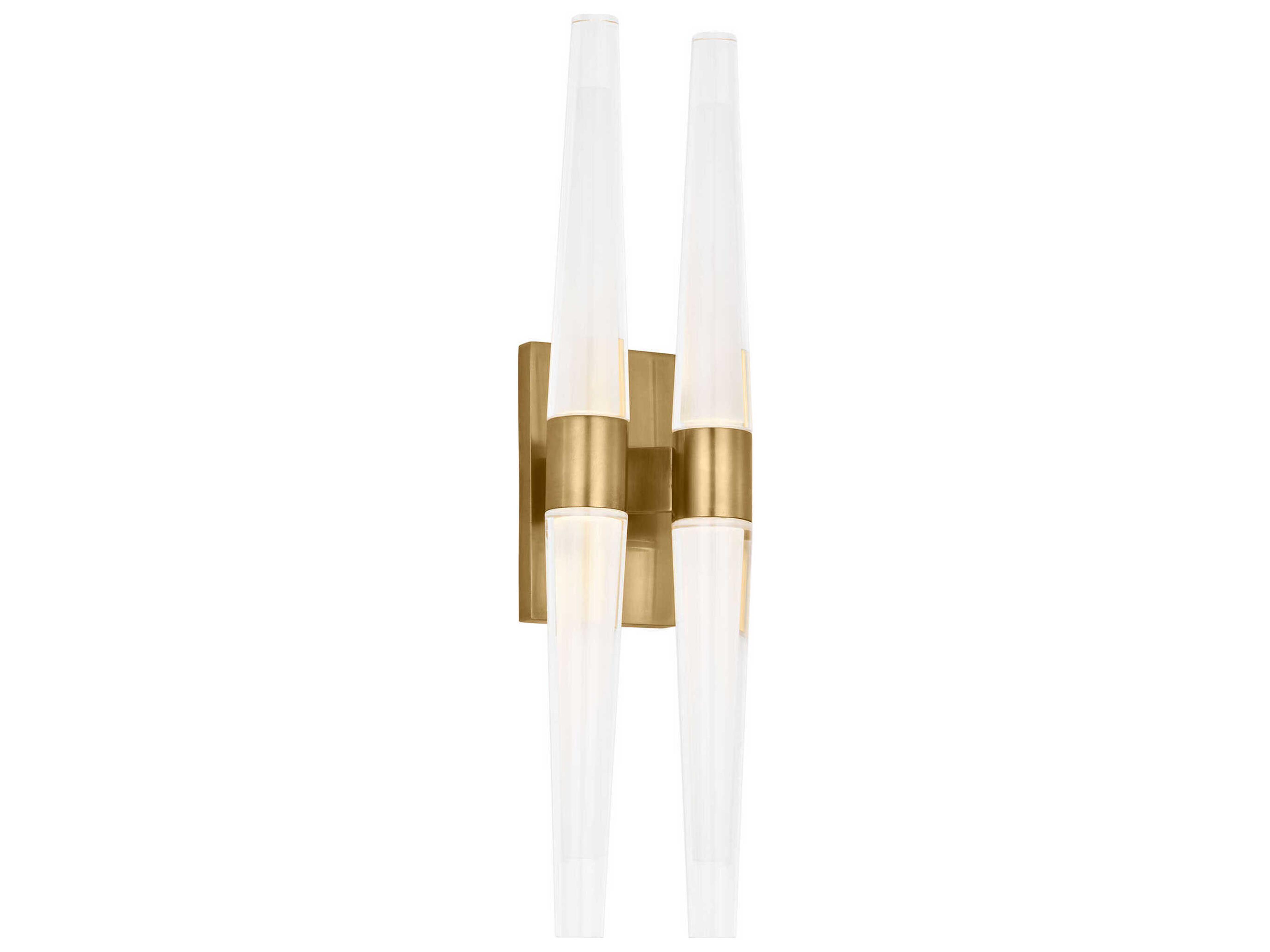 Lassell 4-Light Natural Brass Wall Sconce
