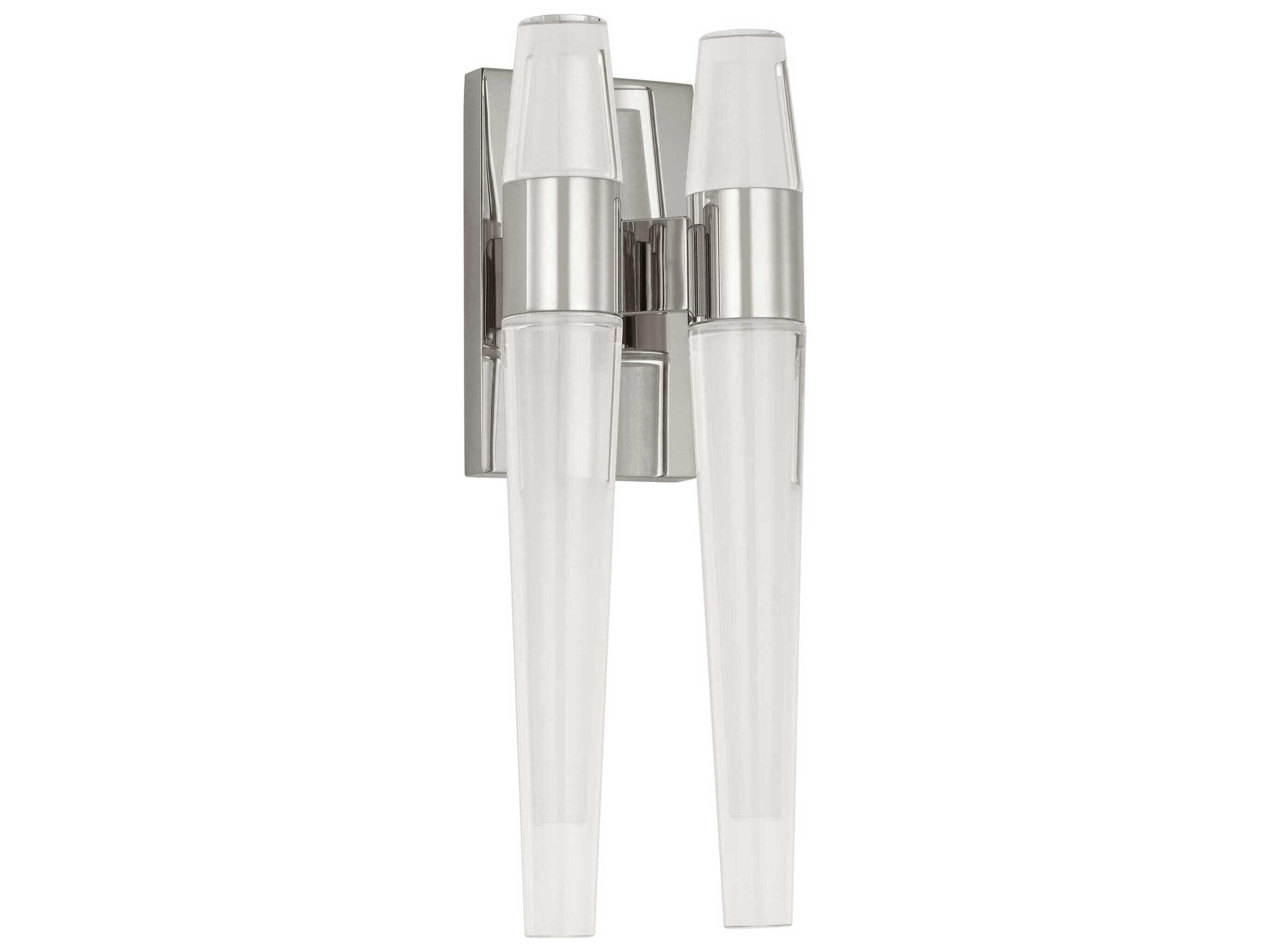 Visual Comfort Modern Lassell 4-Light Polished Nickel Wall Sconce