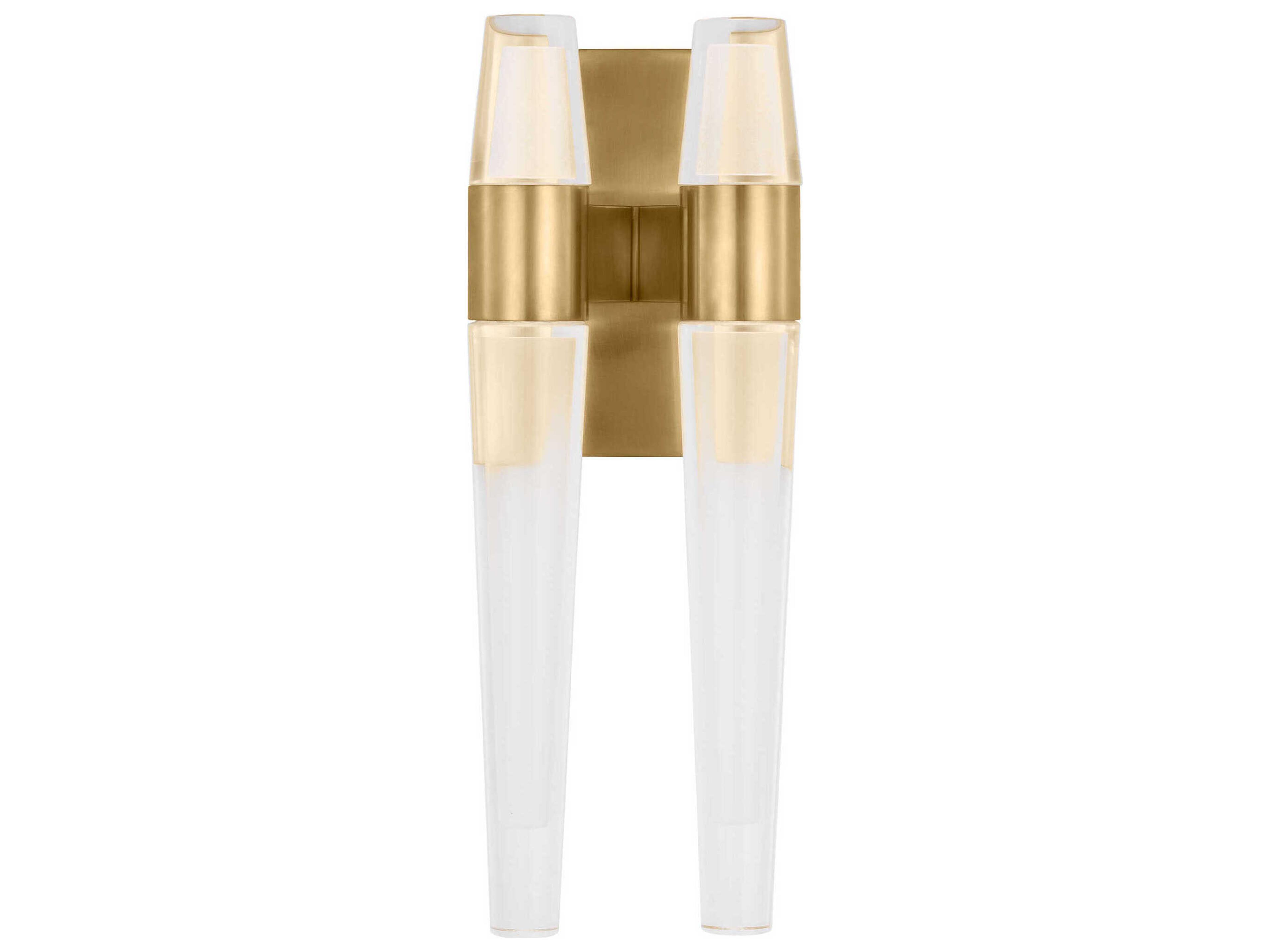 Visual Comfort Modern Lassell 4-Light Natural Brass Wall Sconce