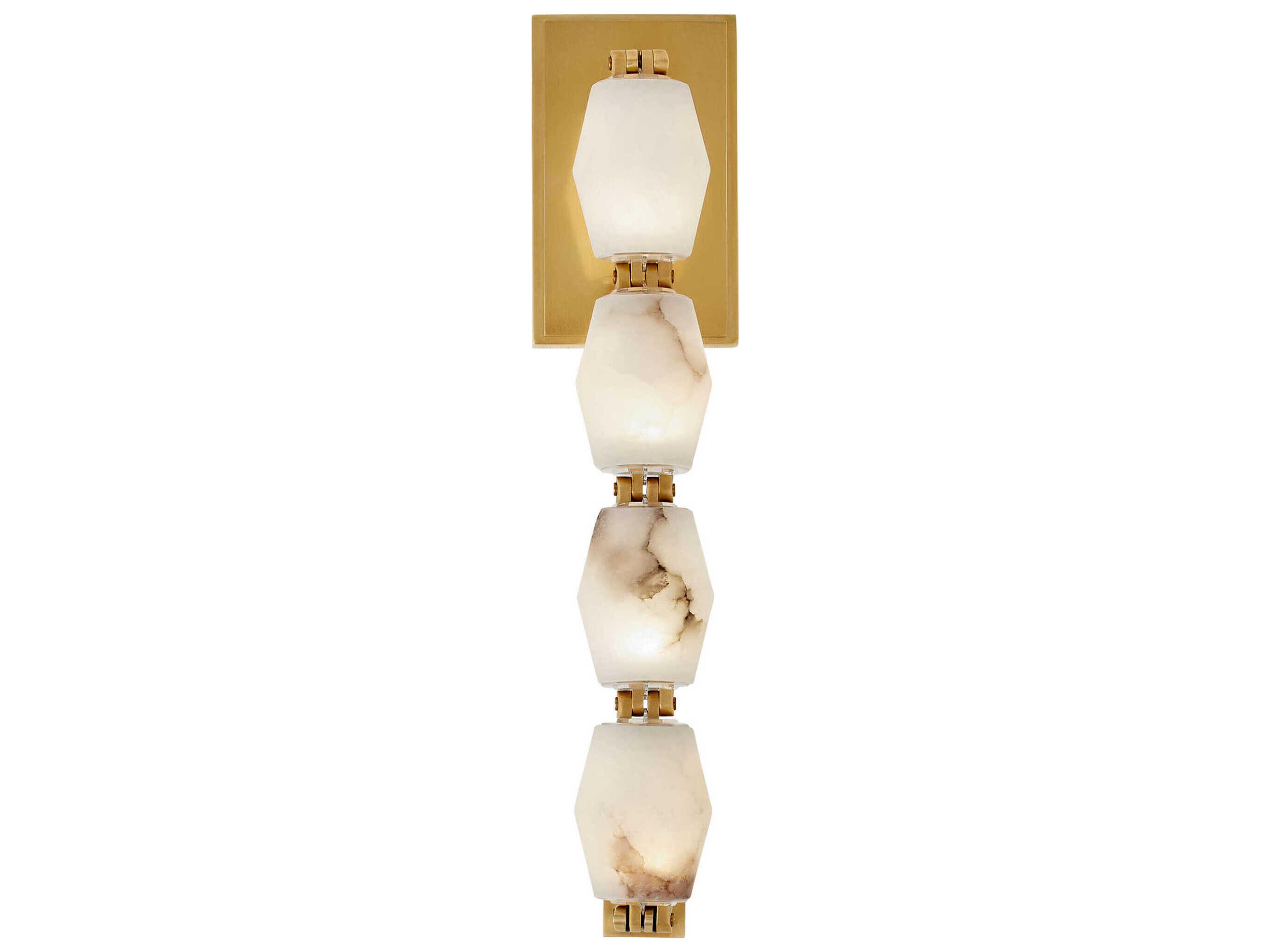 Visual Comfort Modern Collier 1-Light Hand Rubbed Antique Brass Wall Sconce