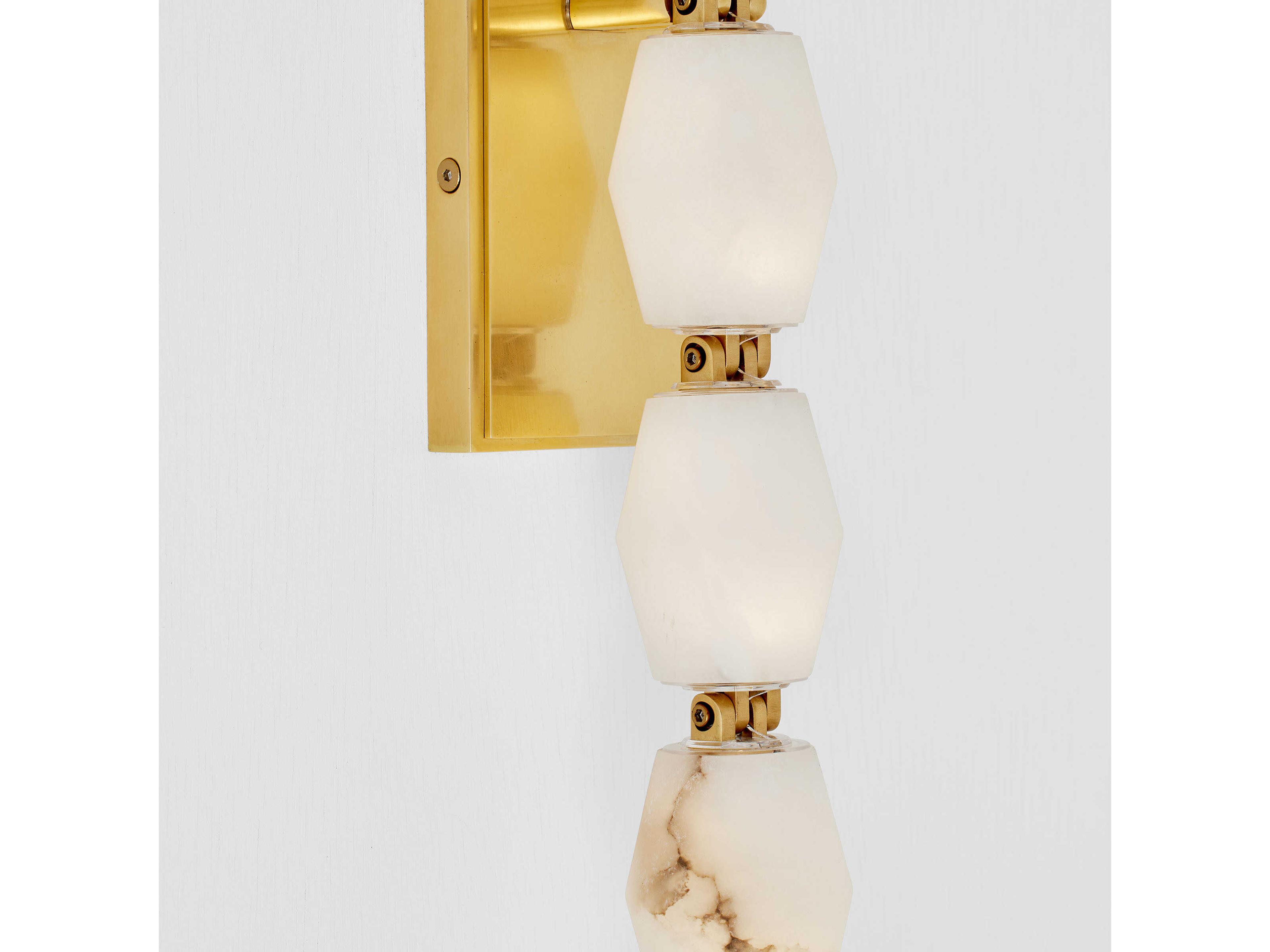 Visual Comfort Modern Collier 1-Light Hand Rubbed Antique Brass Wall Sconce