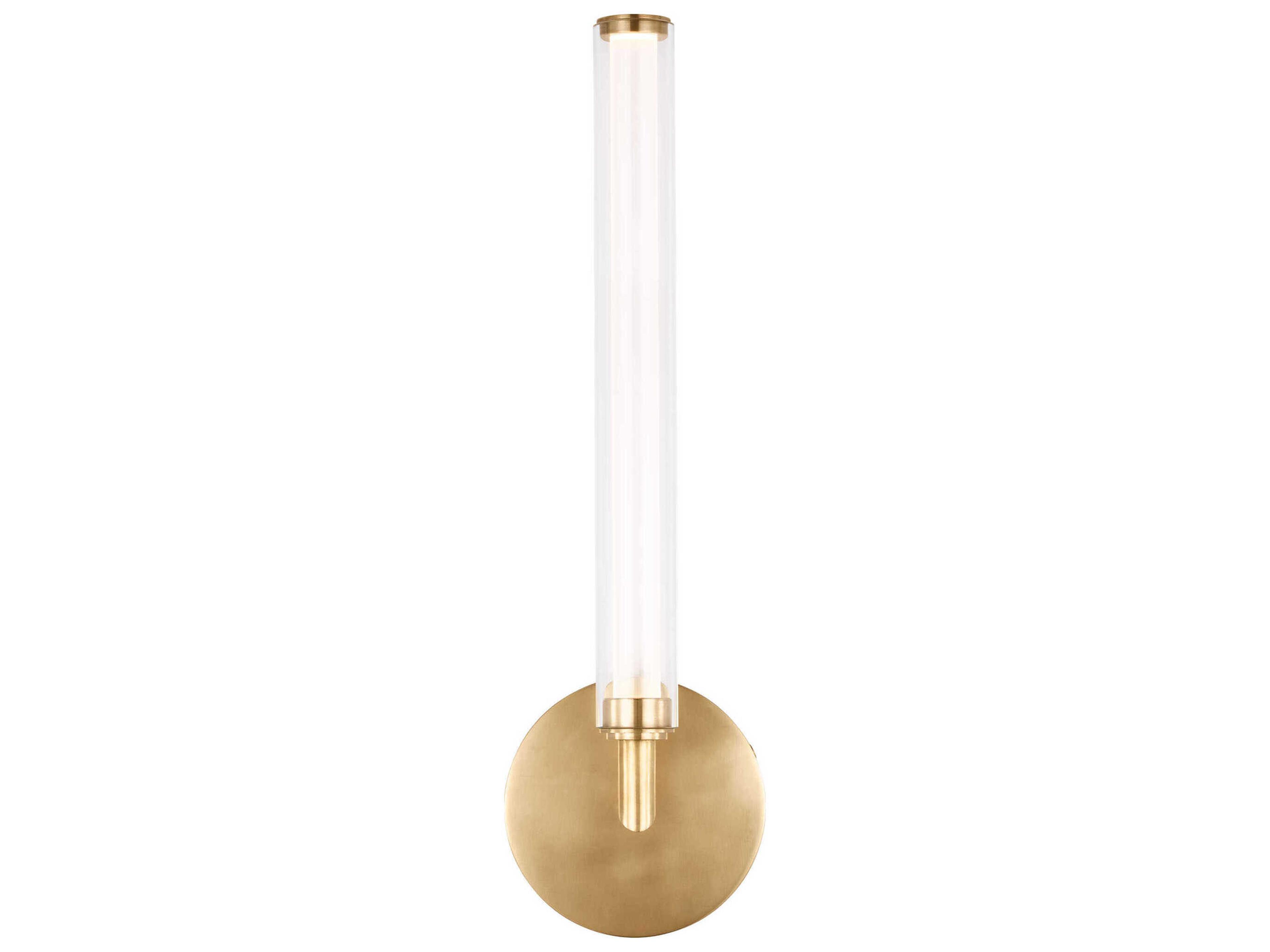 Visual Comfort Modern Poza 1-Light Brass Wall Sconce