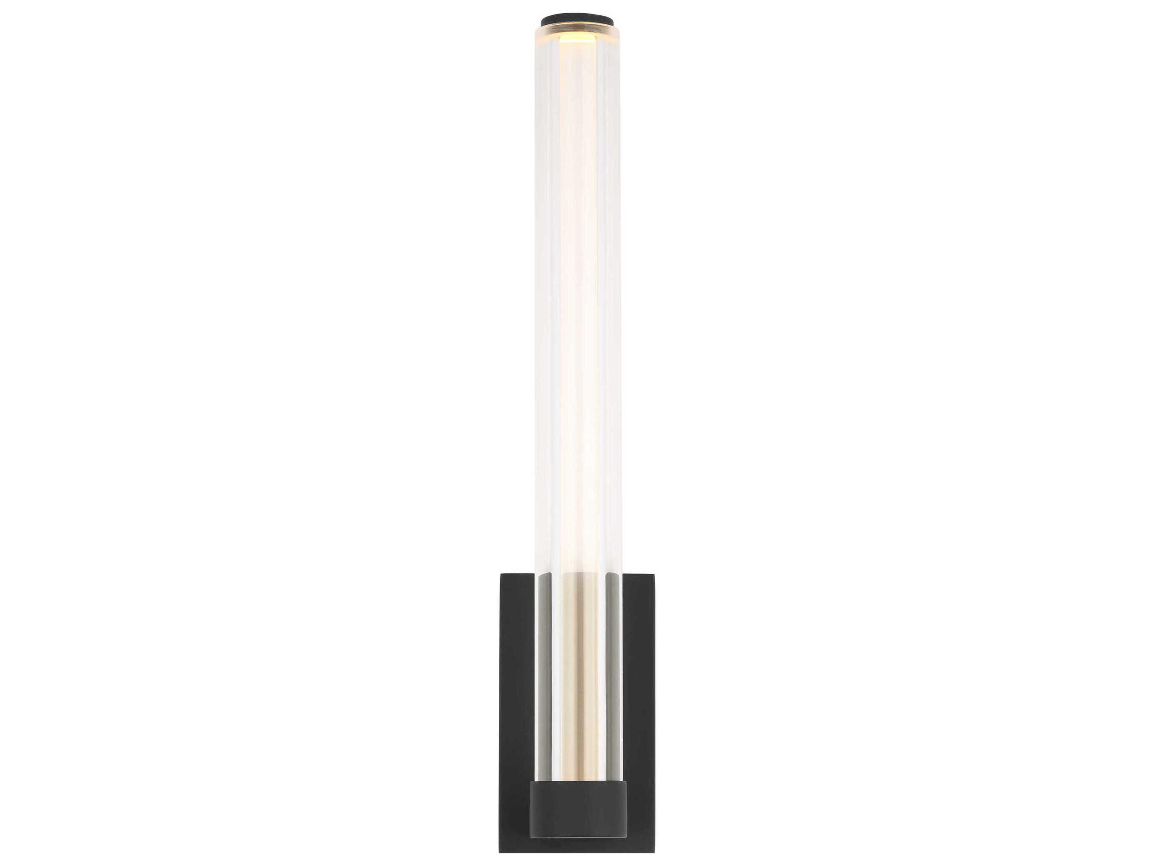 Visual Comfort Modern Reiya 1-Light Nightshade Black Wall Sconce
