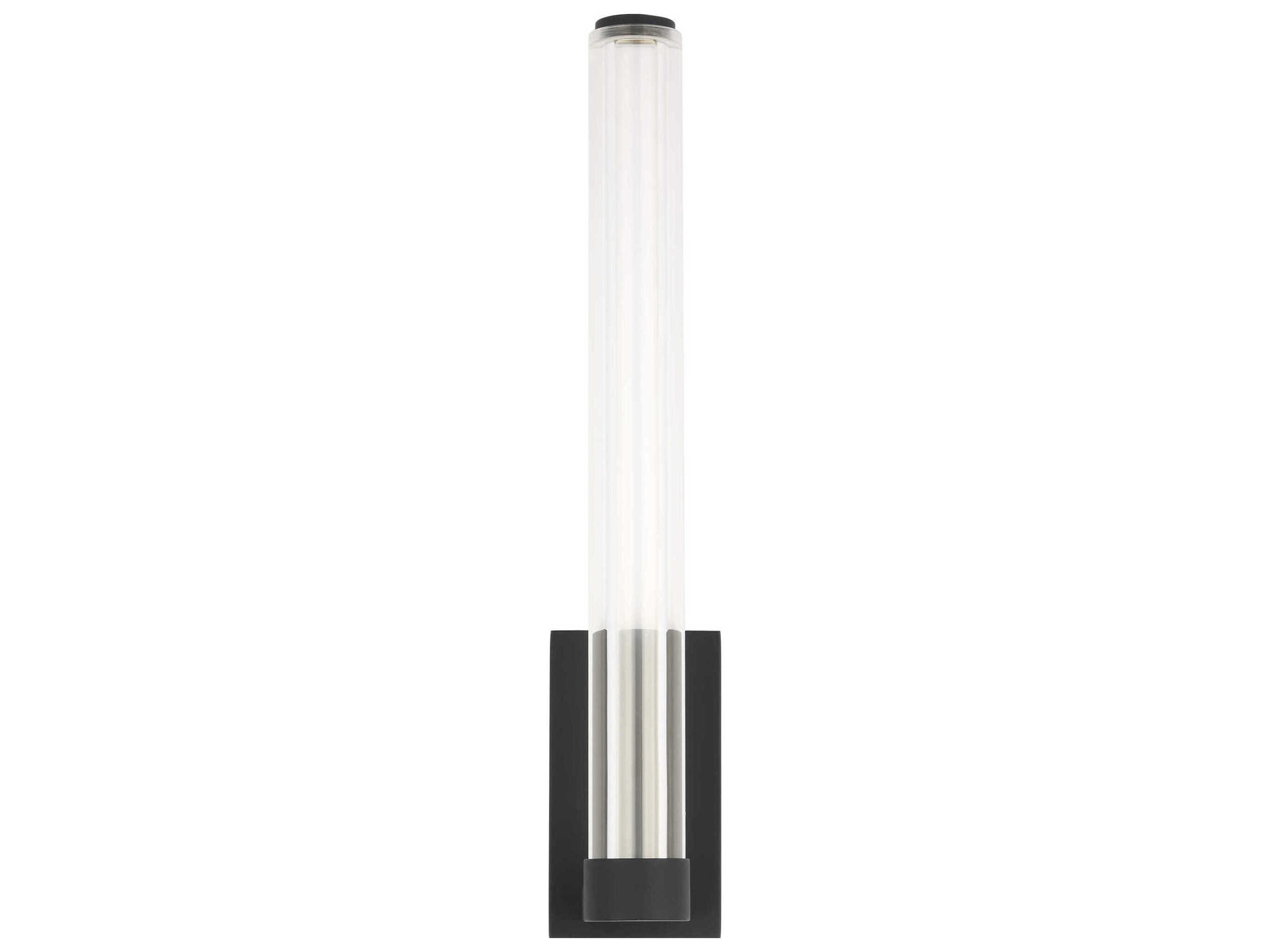 Visual Comfort Modern Reiya 1-Light Nightshade Black Wall Sconce
