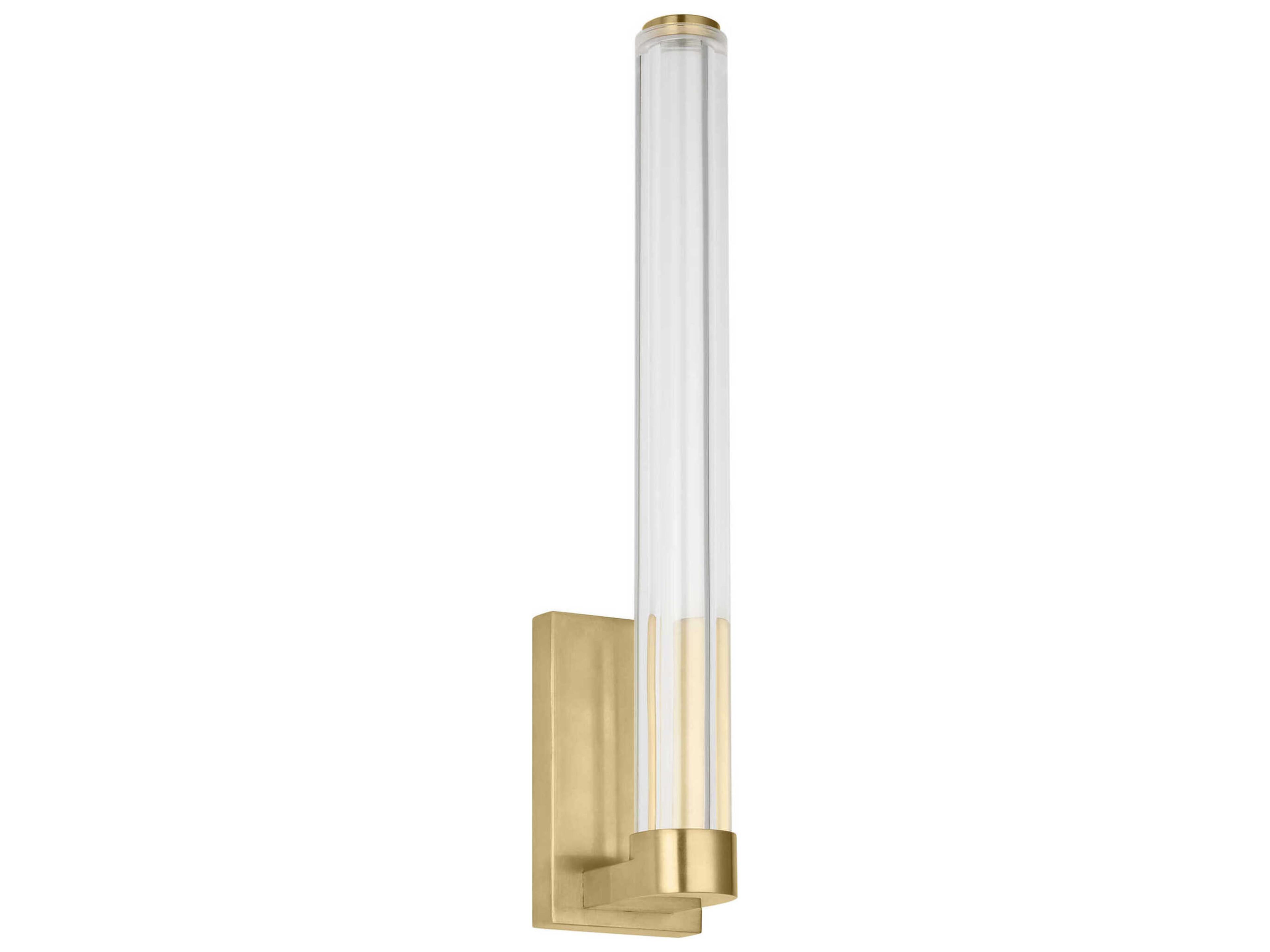 Visual Comfort Modern Reiya 1-Light Brass Wall Sconce