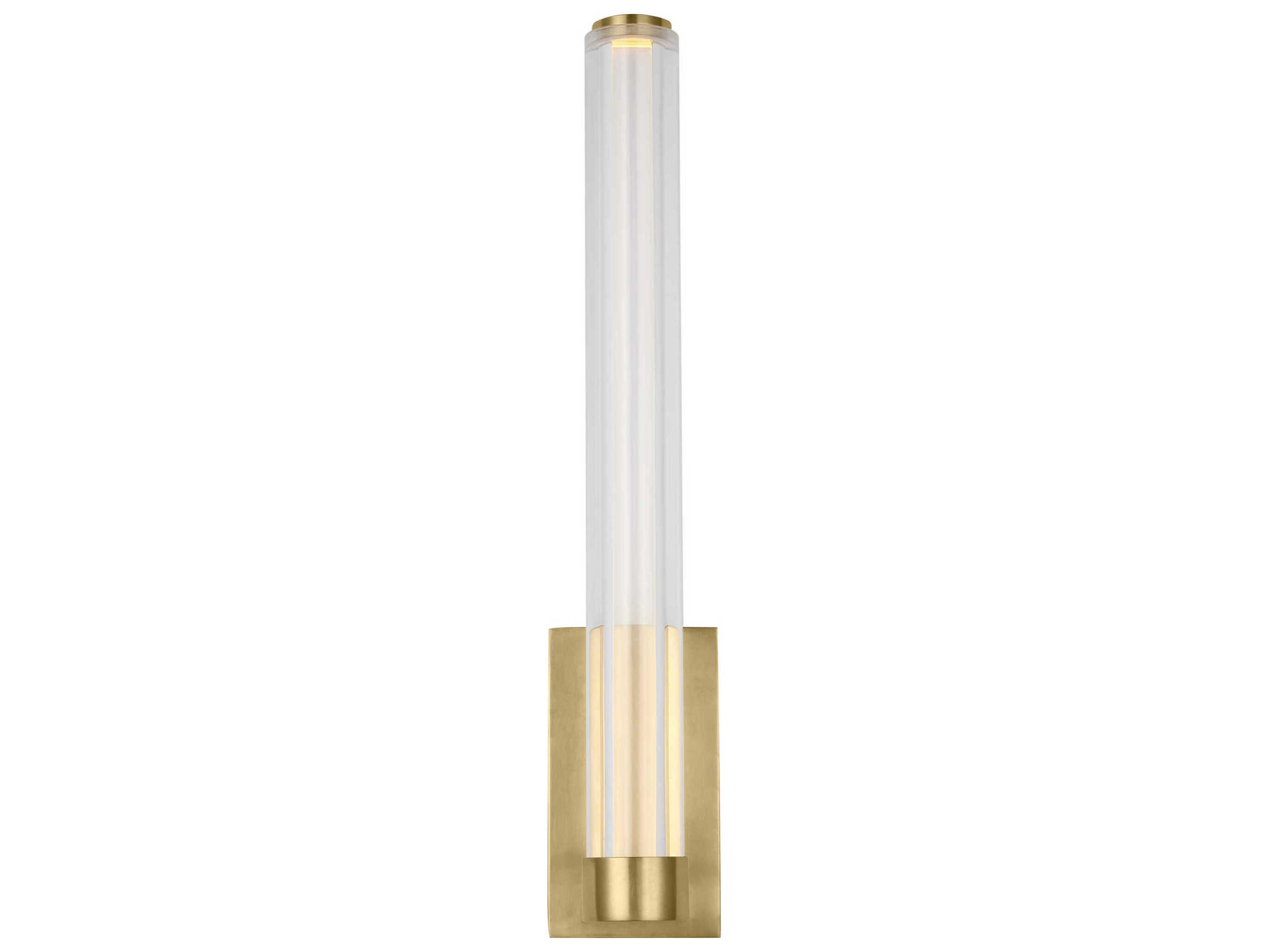 Visual Comfort Modern Reiya 1-Light Brass Wall Sconce
