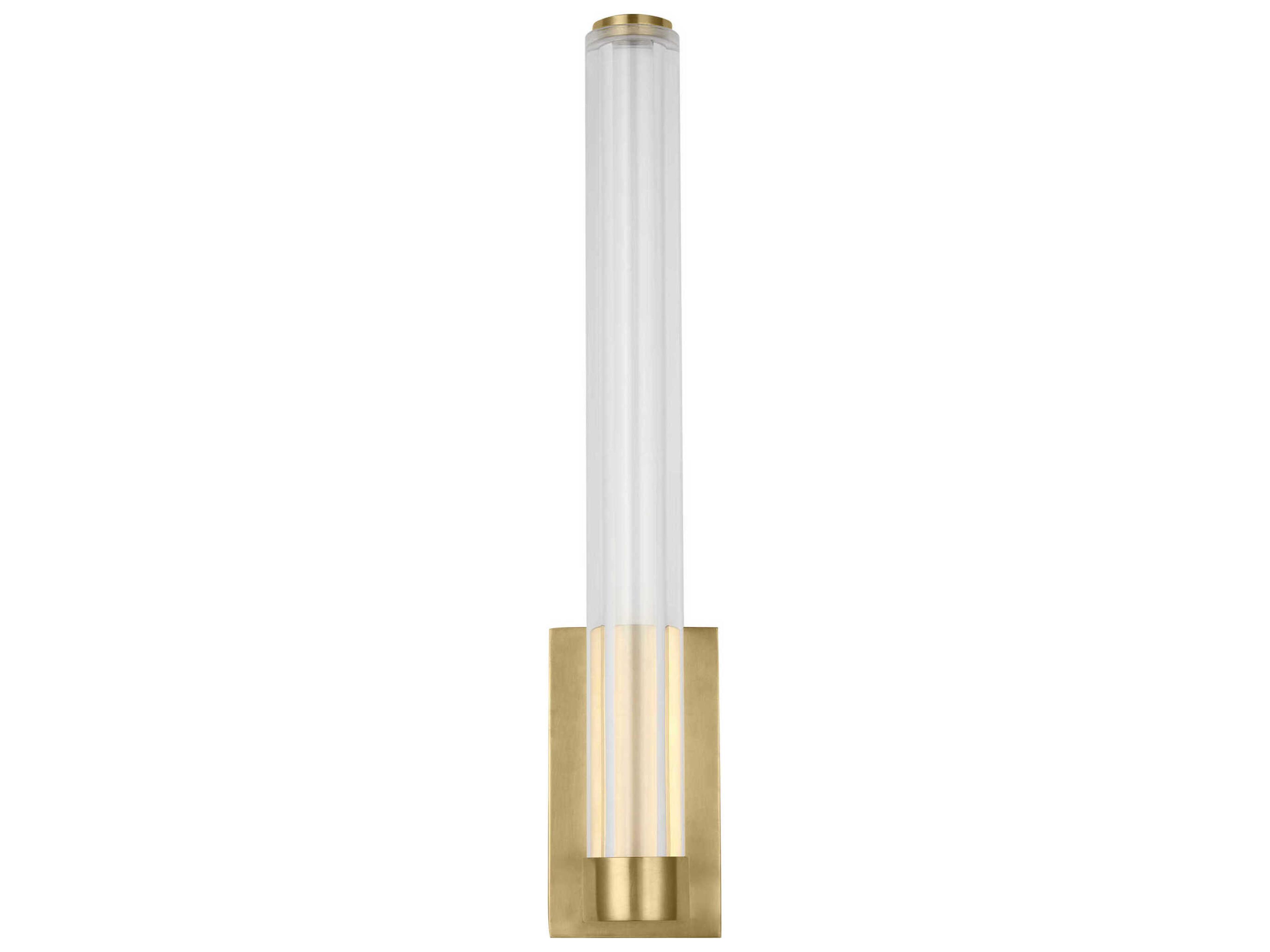 Visual Comfort Modern Reiya 1-Light Brass Wall Sconce