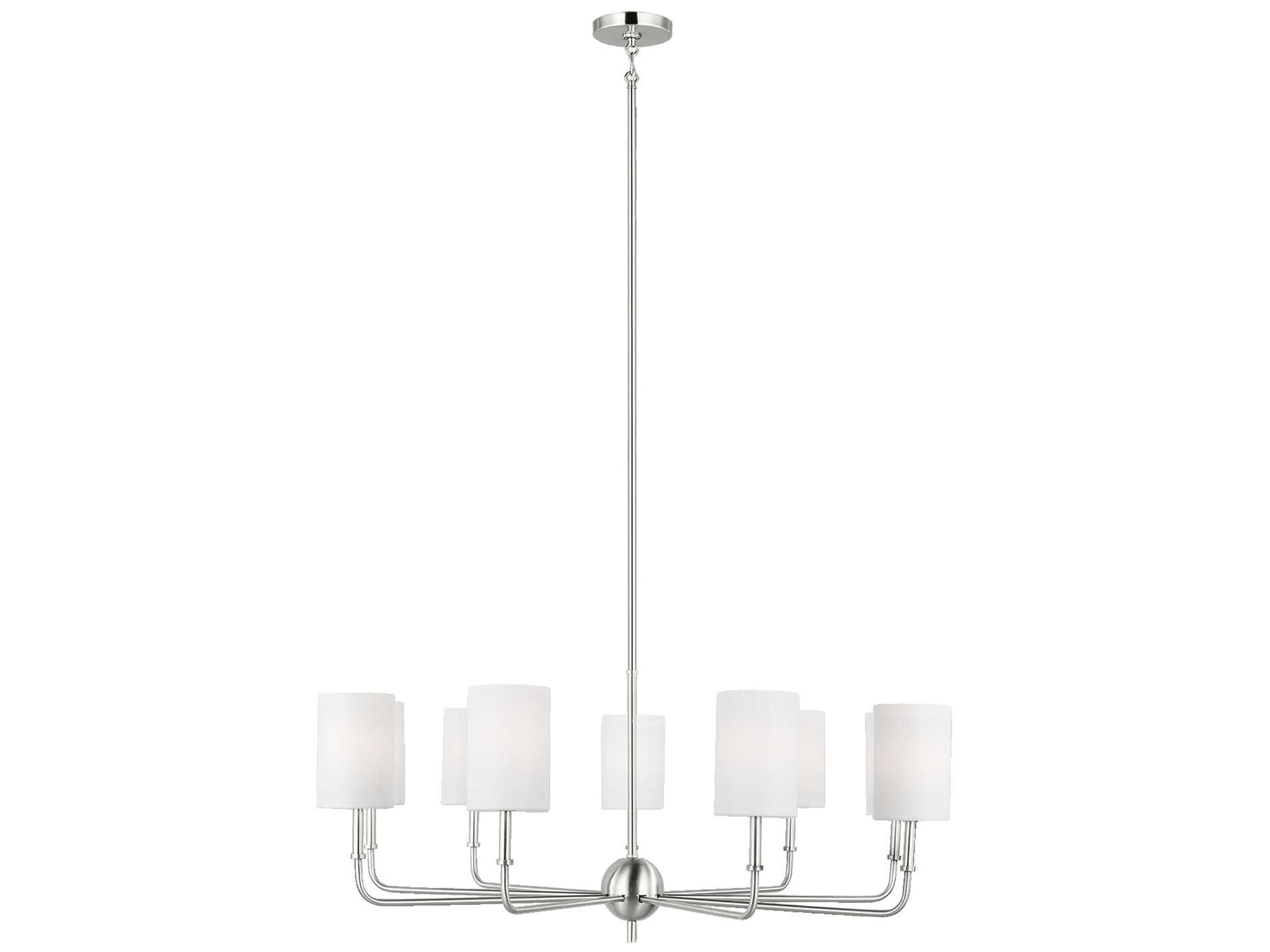 Foxdale Chandelier 9-Light Brushed Nickel