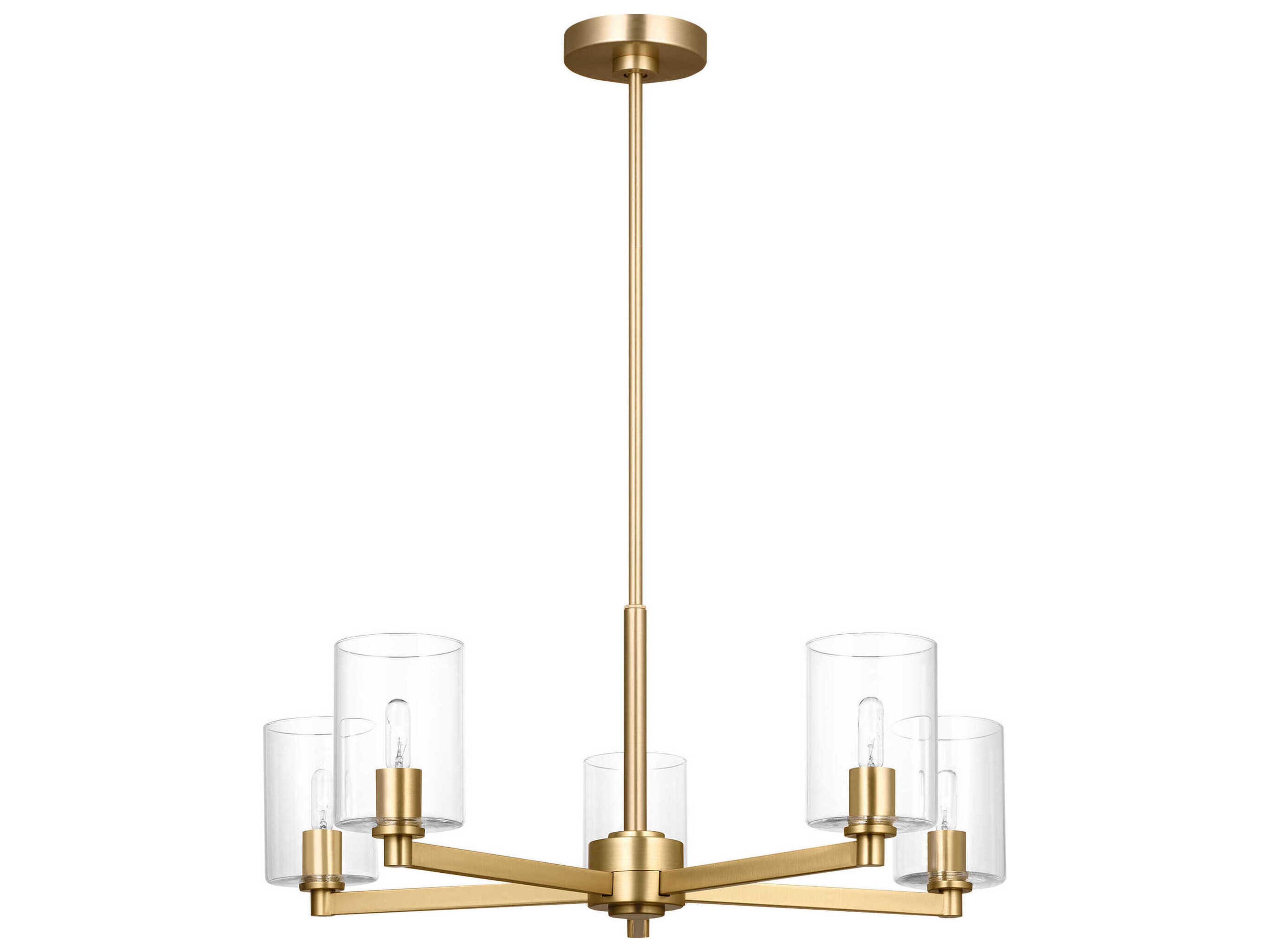 Fullton Chandelier in Modern Satin Brass