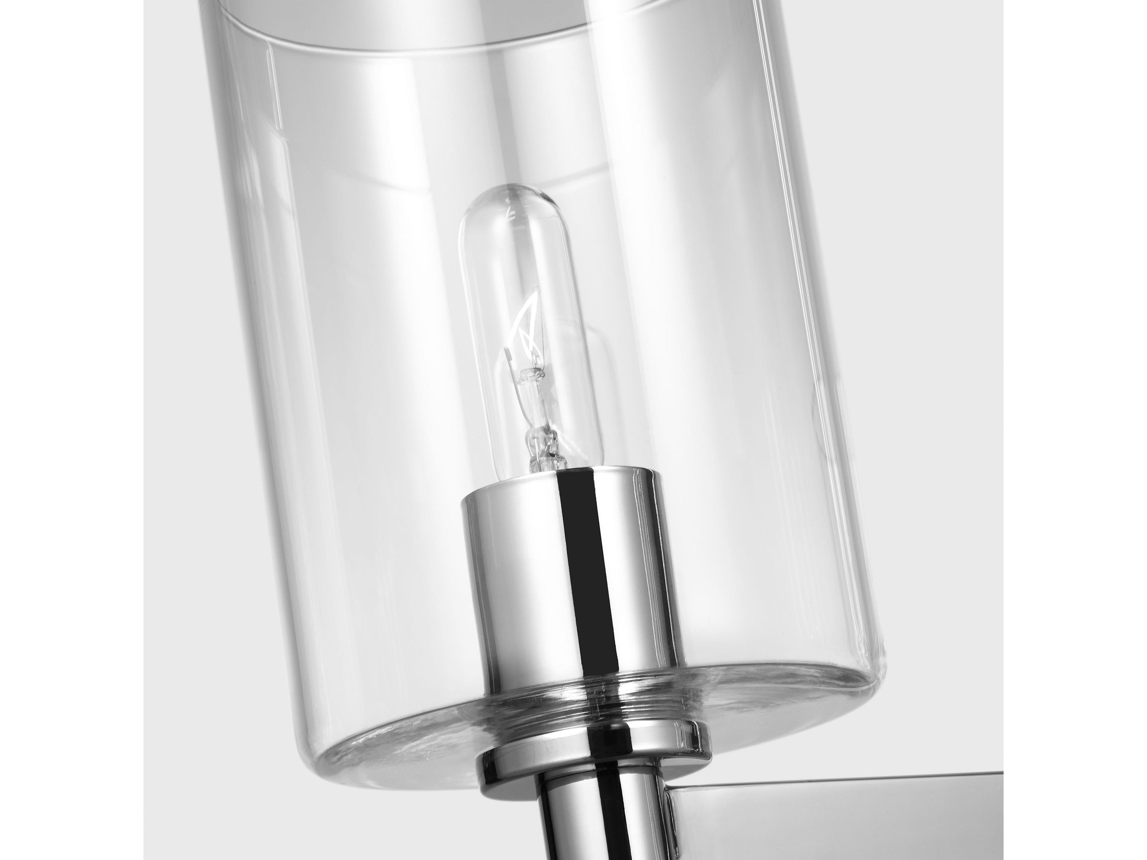 Visual Comfort Studio Fullton 9-Light Chrome Candelabra Cylinder Chandelier