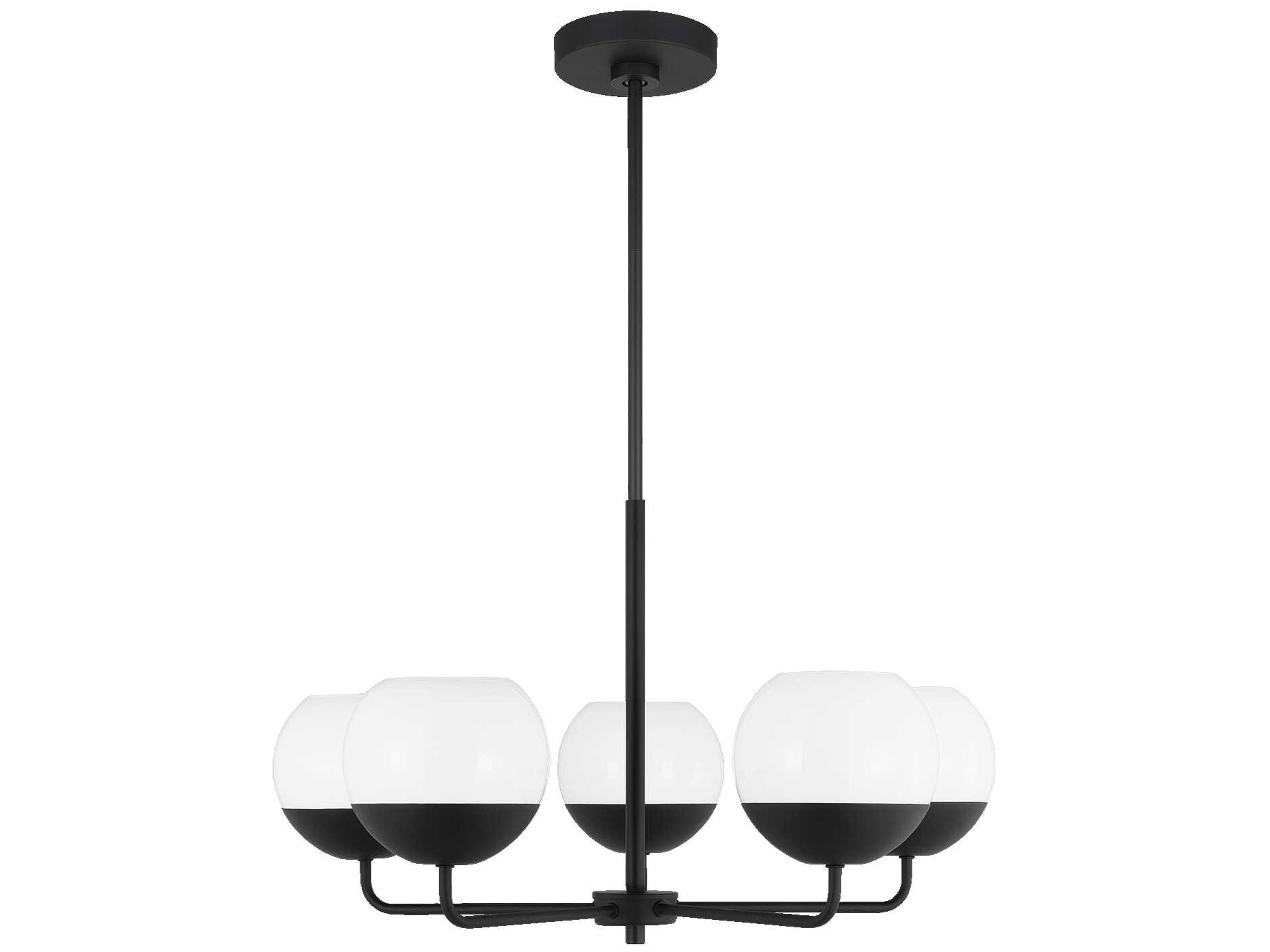 Alvin 5-Light Chandelier Mid-Century Modern Adjustable