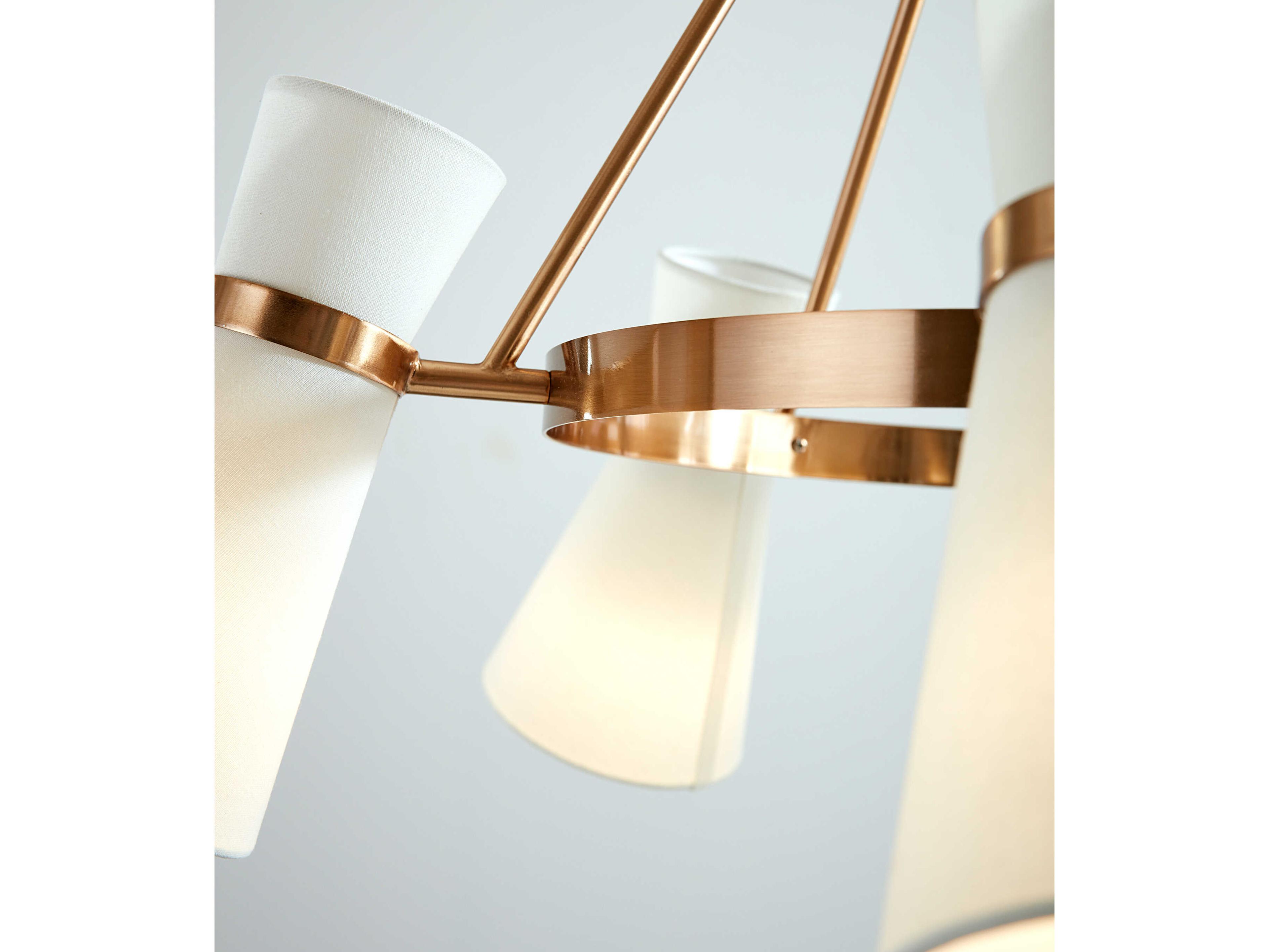 Visual Comfort Studio Clark 5-Light Satin Brass Chandelier