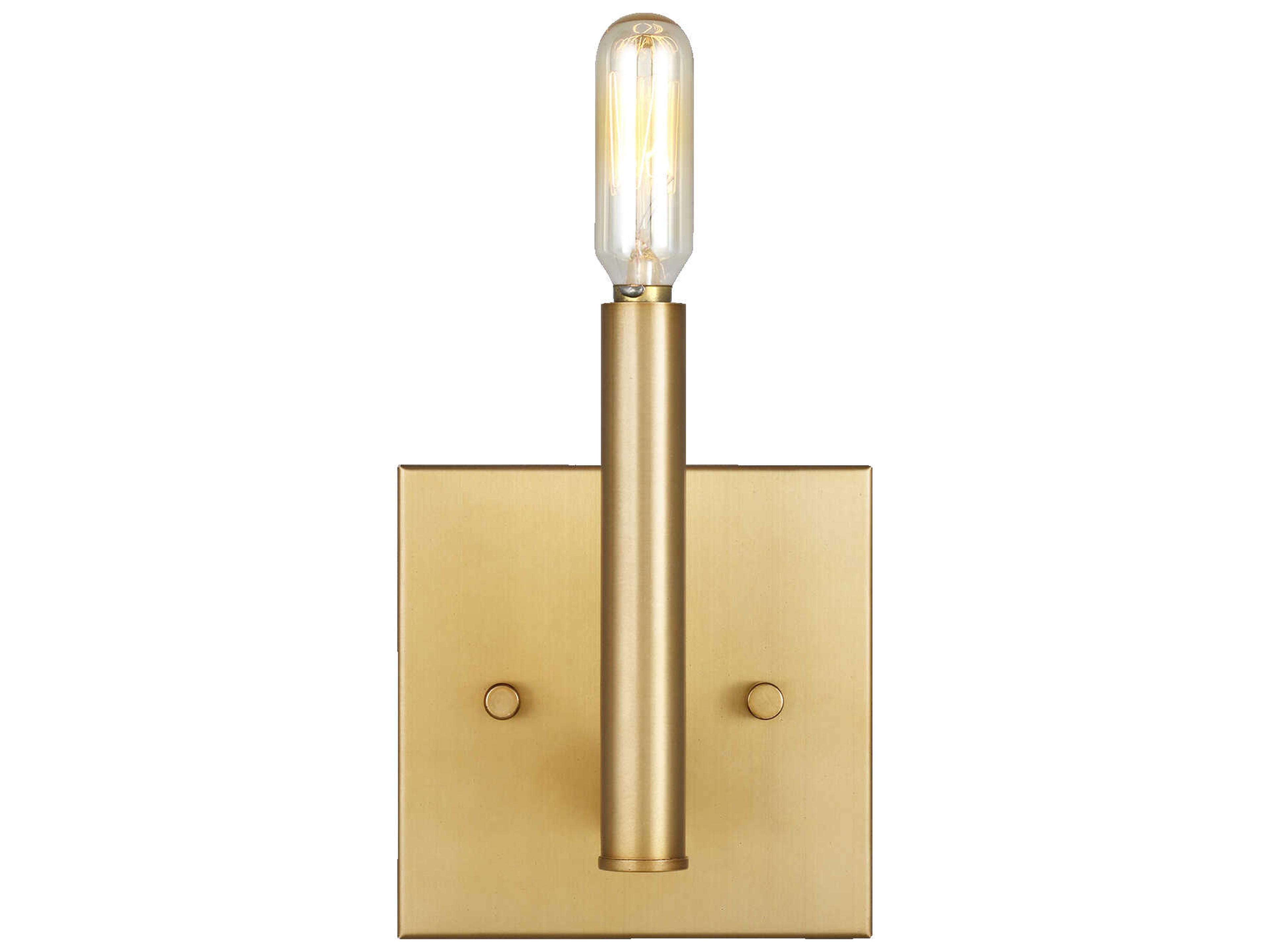 Vector Wall Sconce in Satin Brass Modern