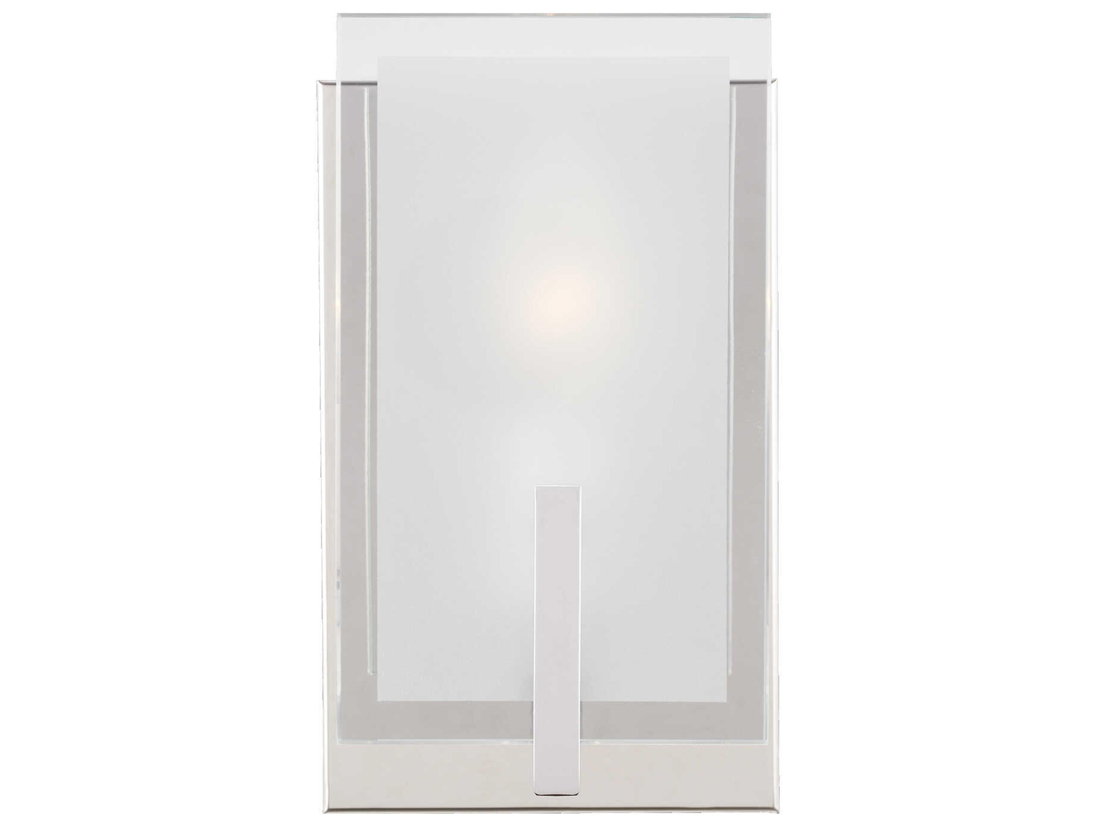 Syll Wall Sconce in Chrome Modern Bath Light