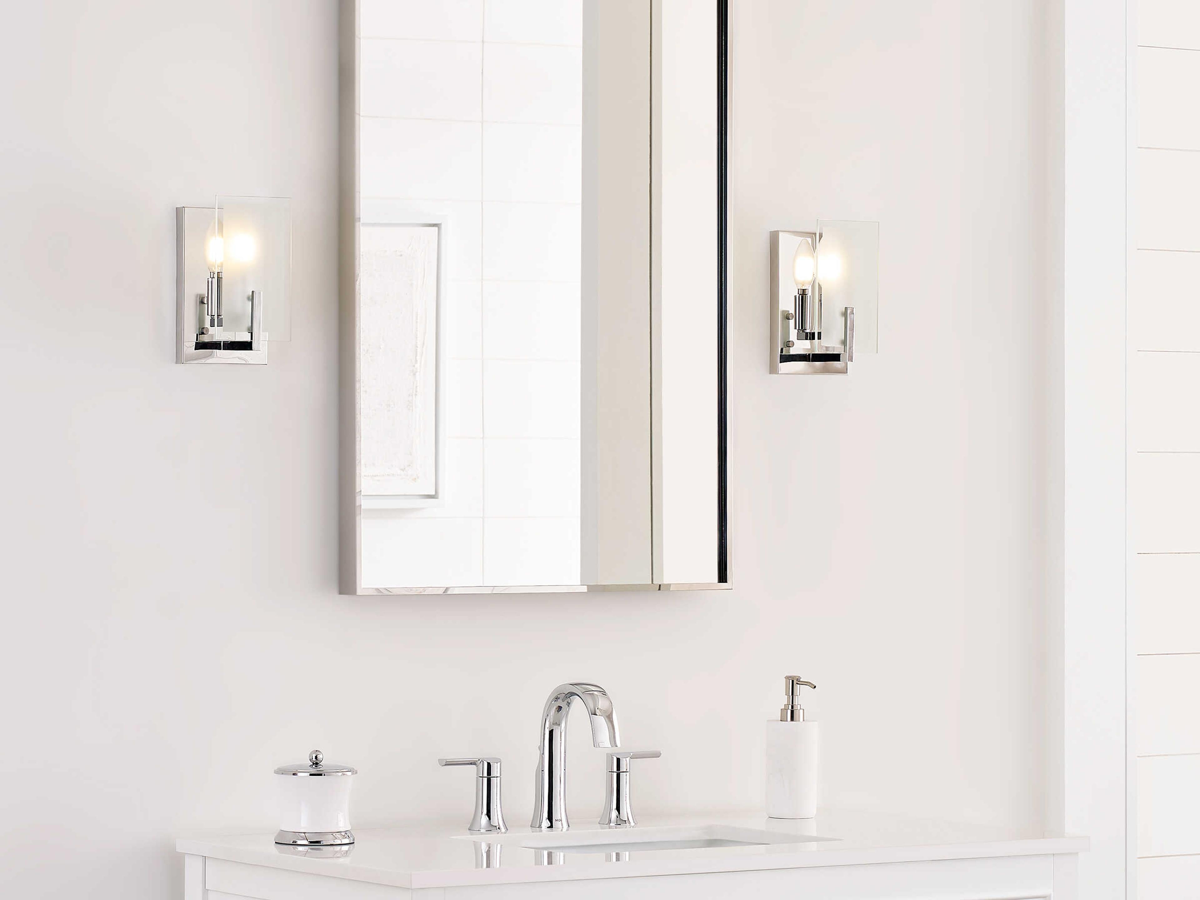 Visual Comfort Studio Syll 1-Light Chrome Wall Sconce