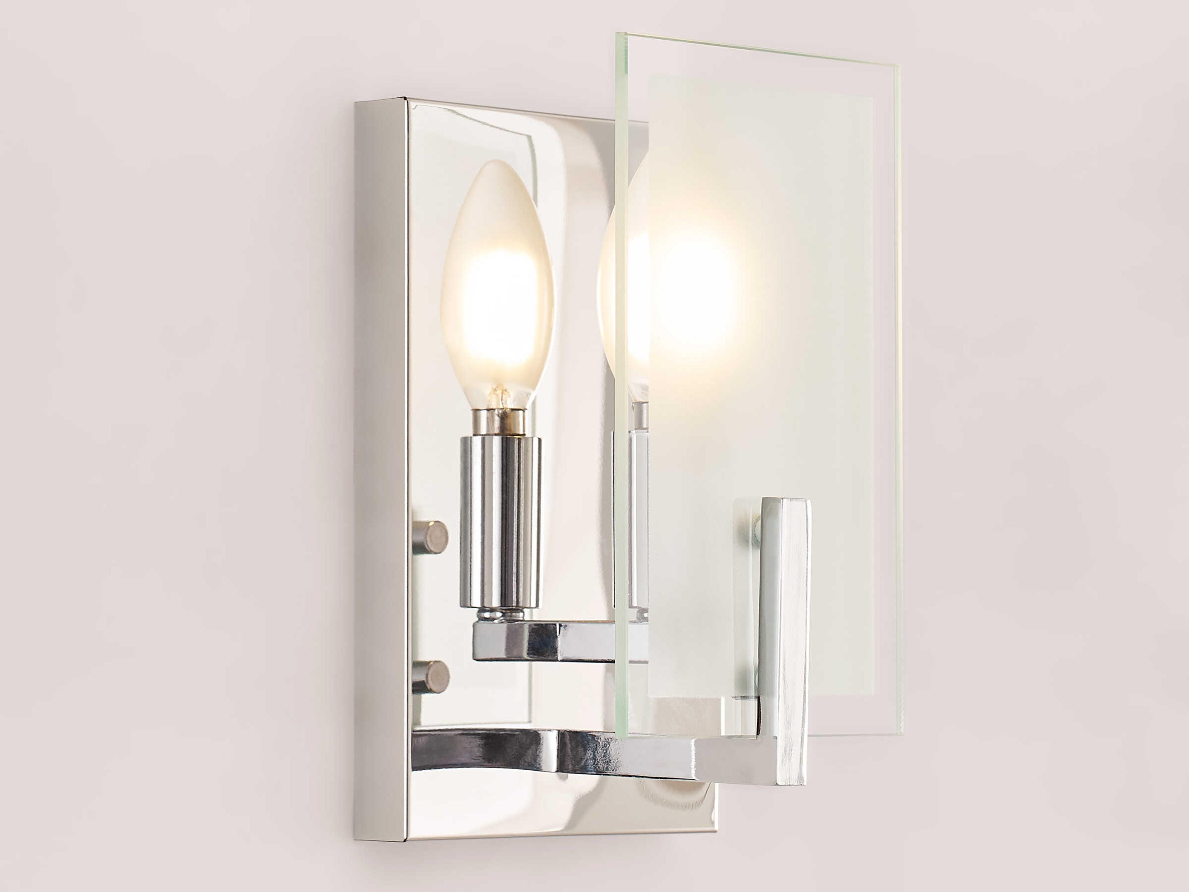 Visual Comfort Studio Syll 1-Light Chrome Wall Sconce