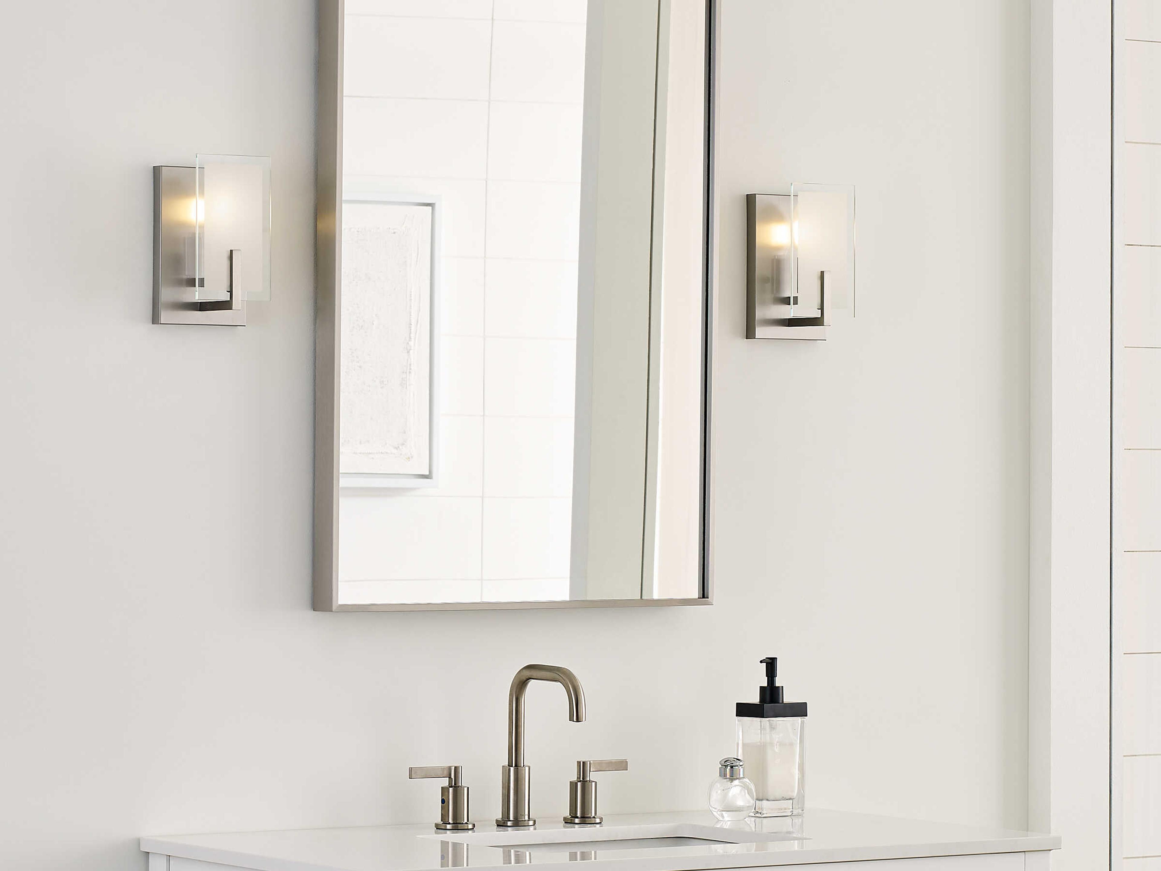 Visual Comfort Studio Syll 1-Light Brushed Nickel Wall Sconce