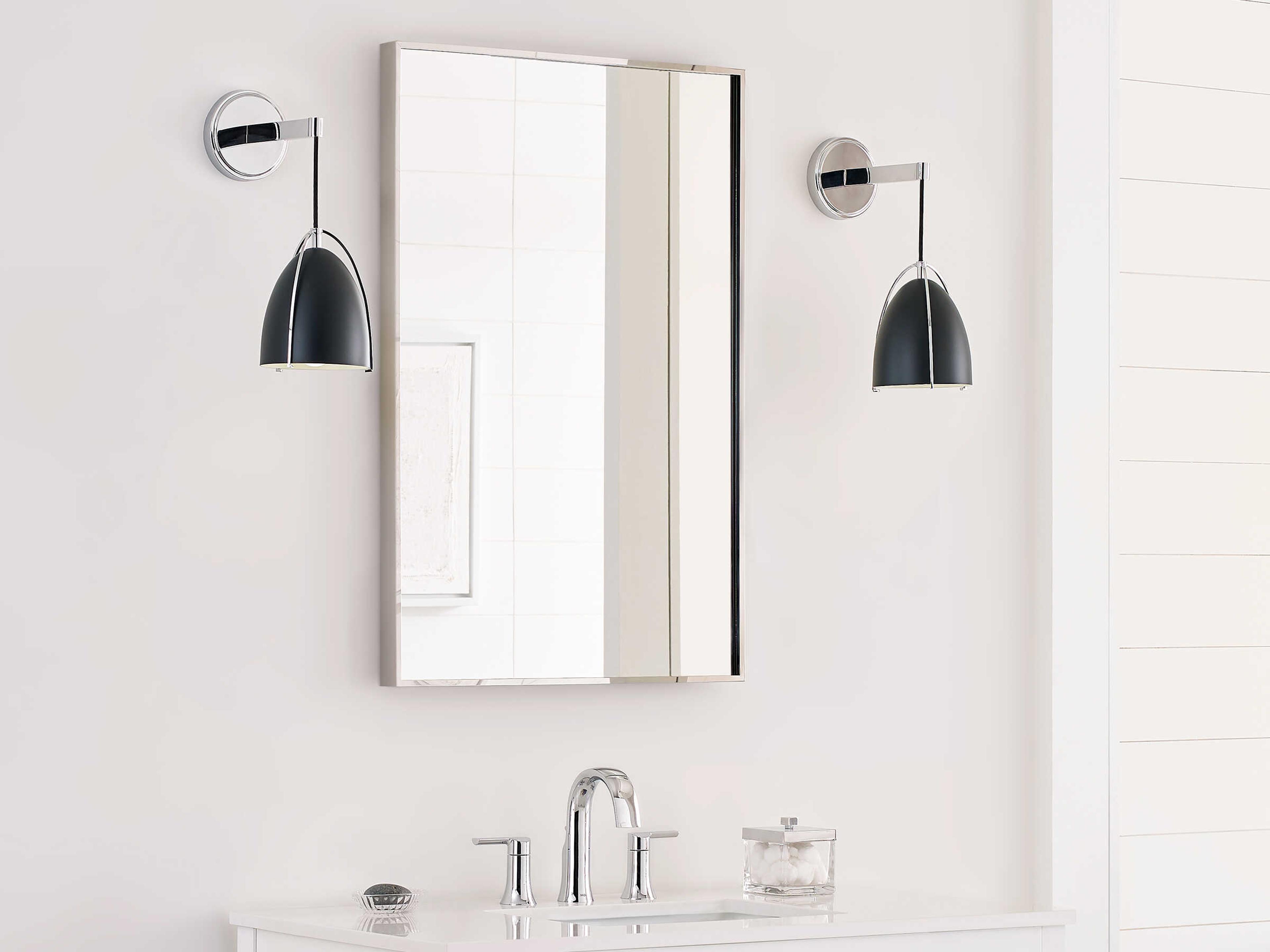 Visual Comfort Studio Norman 1-Light Chrome Wall Sconce