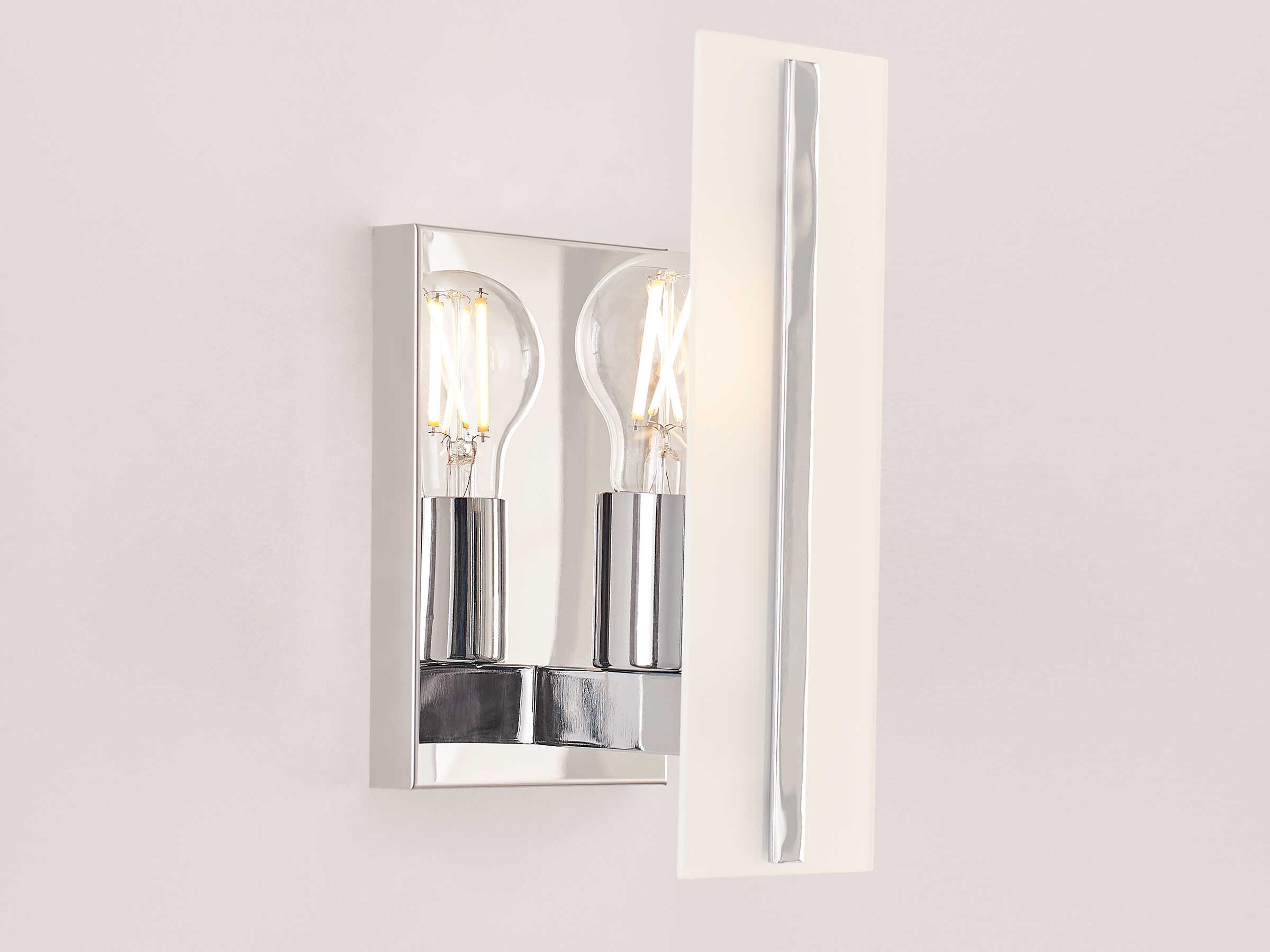 Visual Comfort Studio Dex 1-Light Chrome Wall Sconce