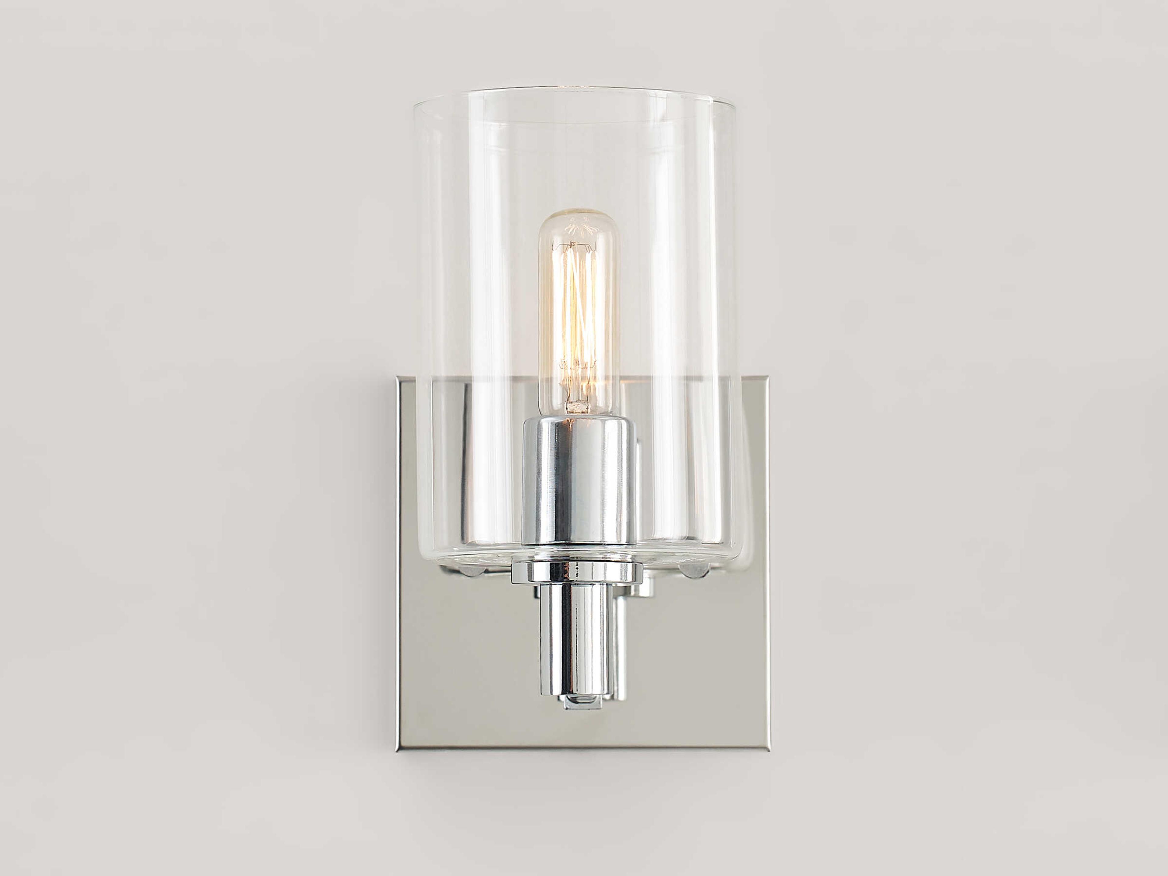 Visual Comfort Studio Fullton 1-Light Chrome Wall Sconce