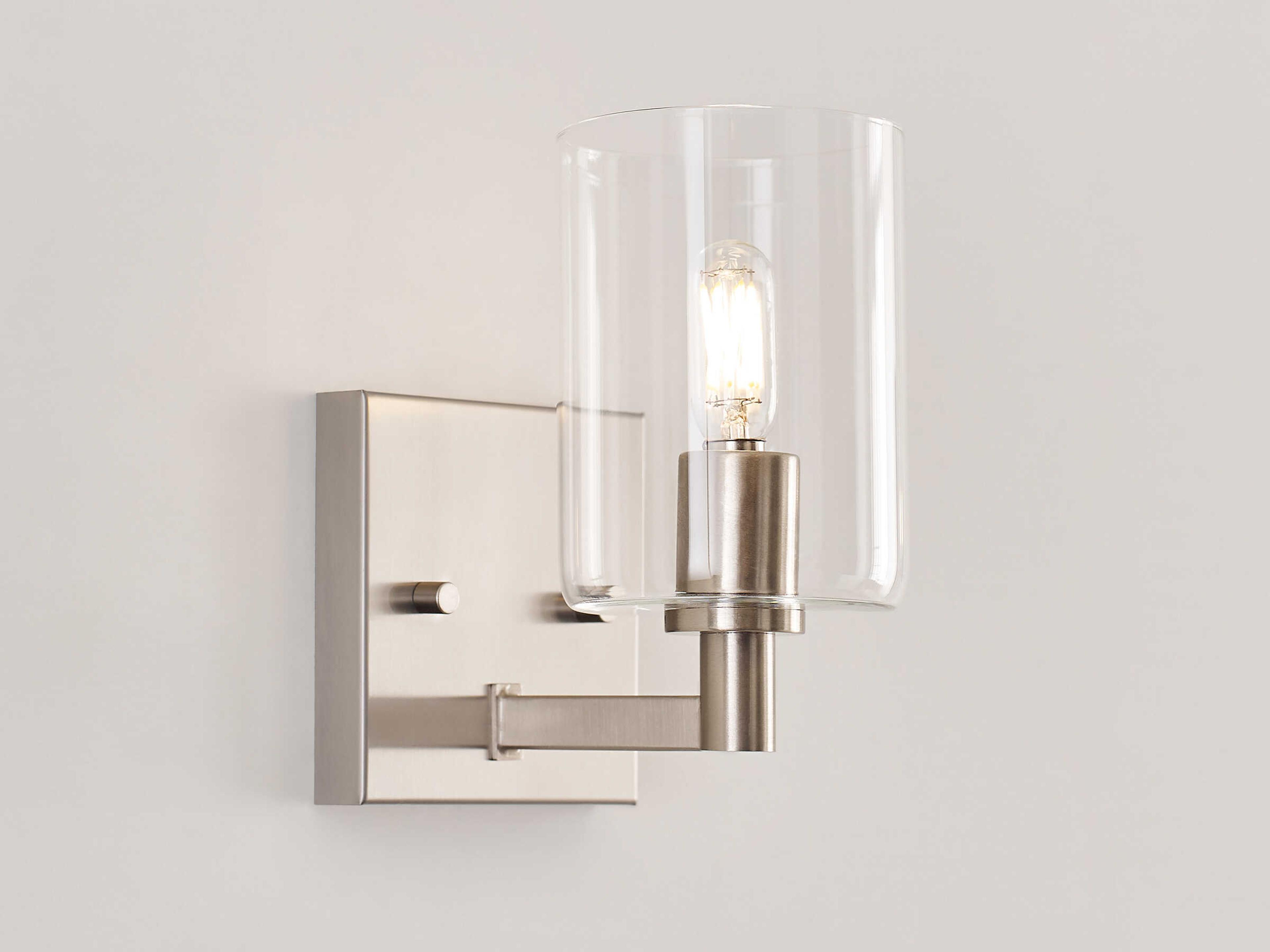 Visual Comfort Studio Fullton 1-Light Brushed Nickel Wall Sconce