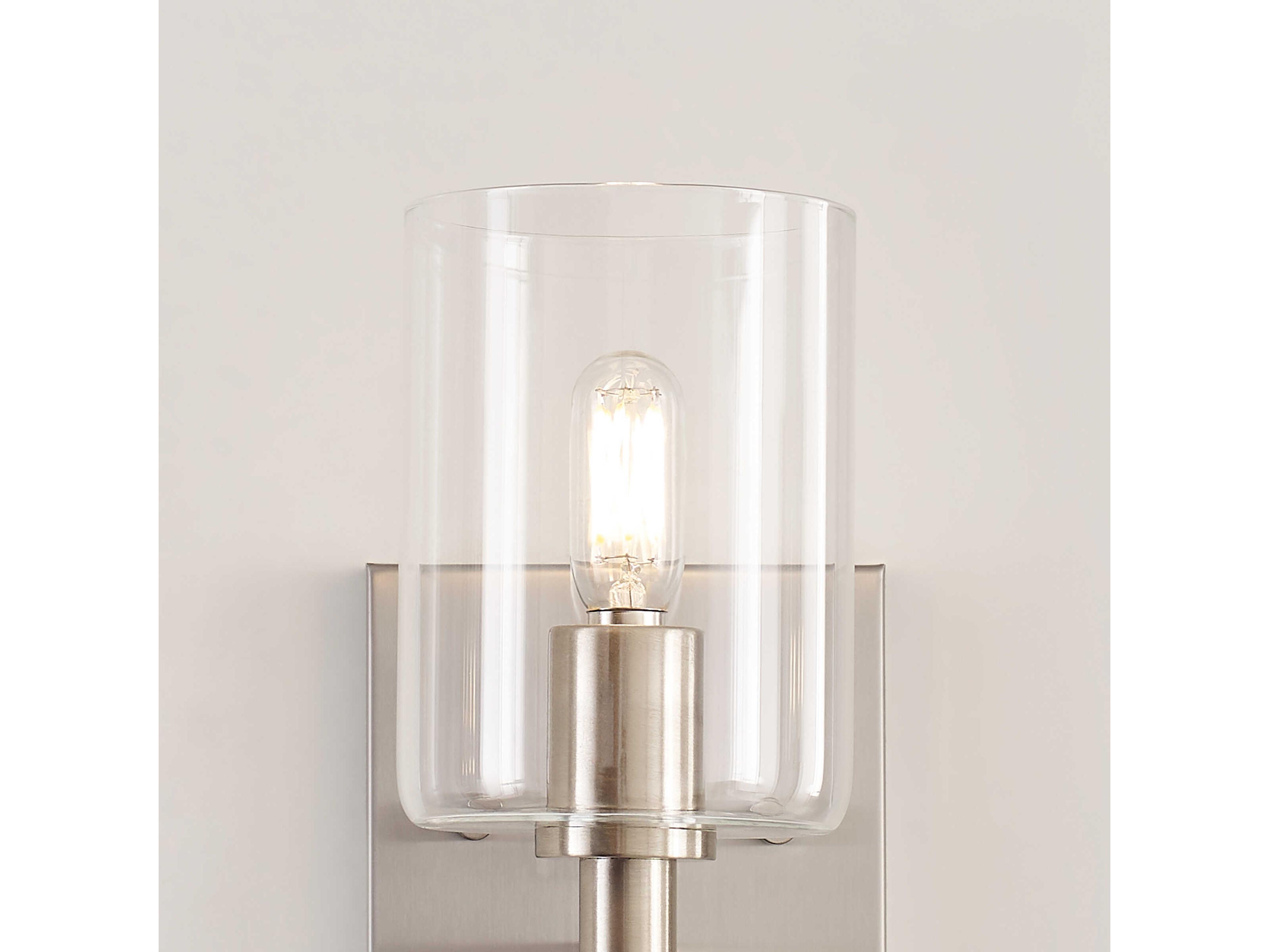 Visual Comfort Studio Fullton 1-Light Brushed Nickel Wall Sconce