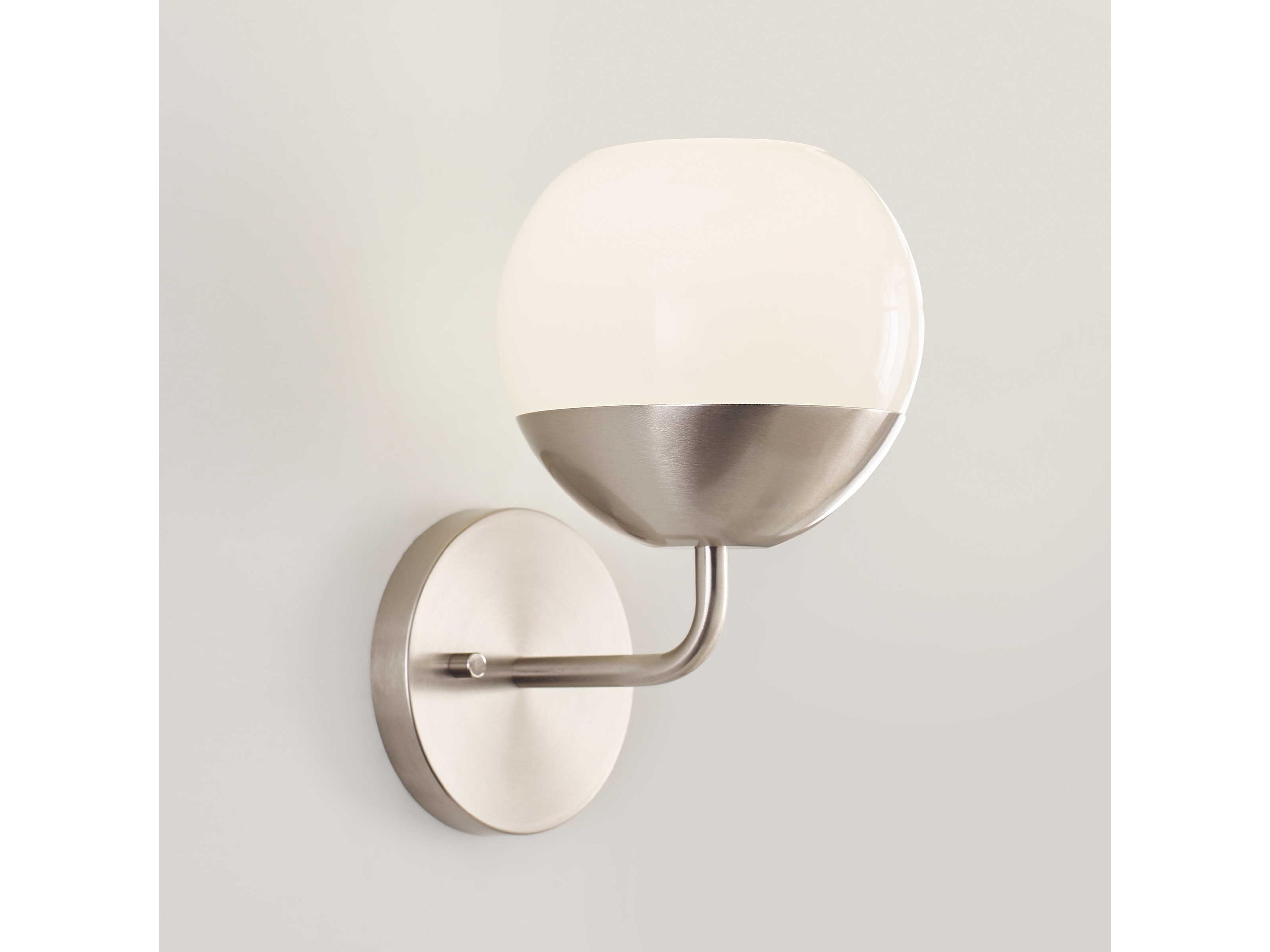 Visual Comfort Studio Alvin 1-Light Brushed Nickel Wall Sconce