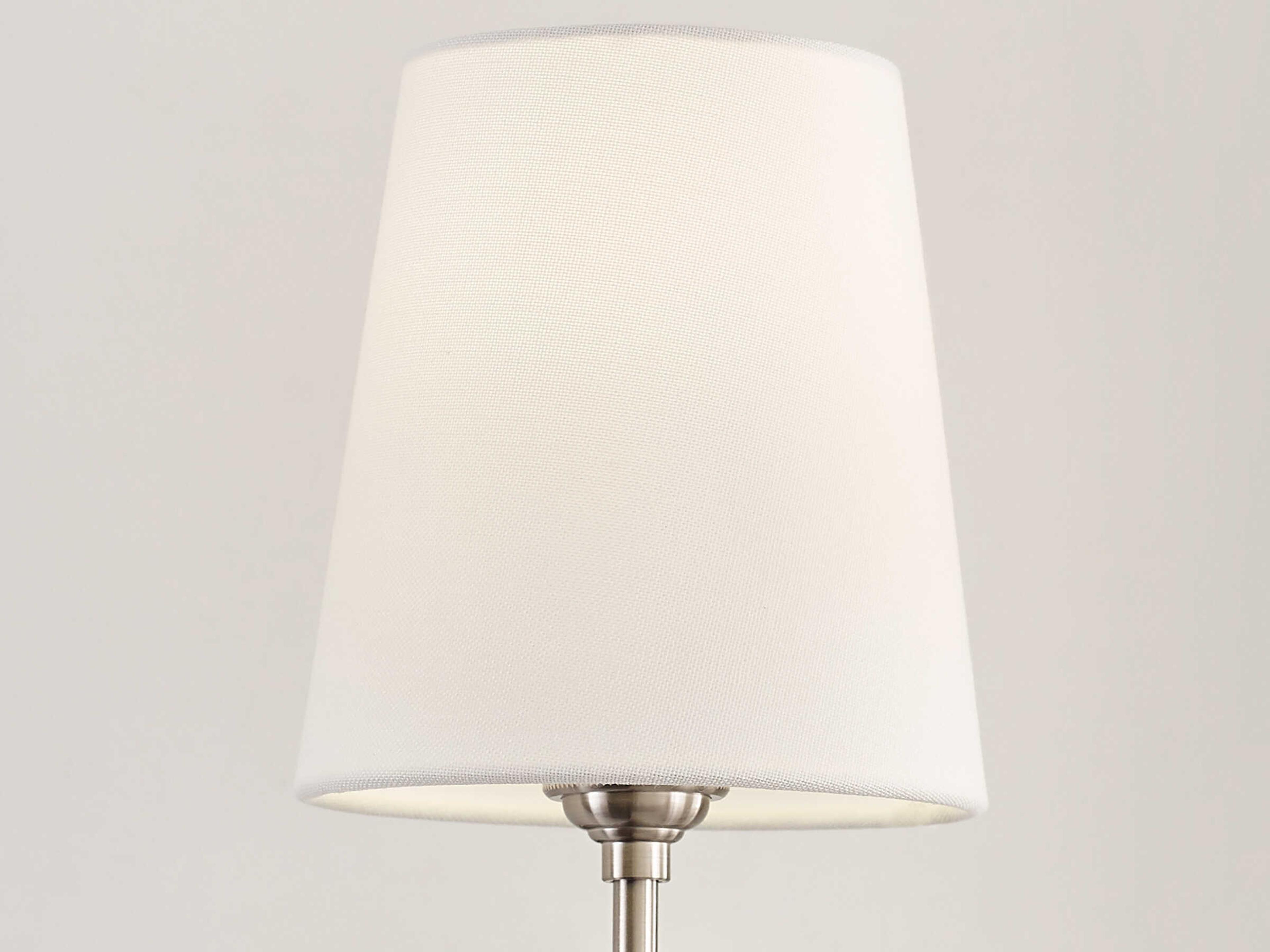 Visual Comfort Studio Baker 1-Light Brushed Nickel Wall Sconce