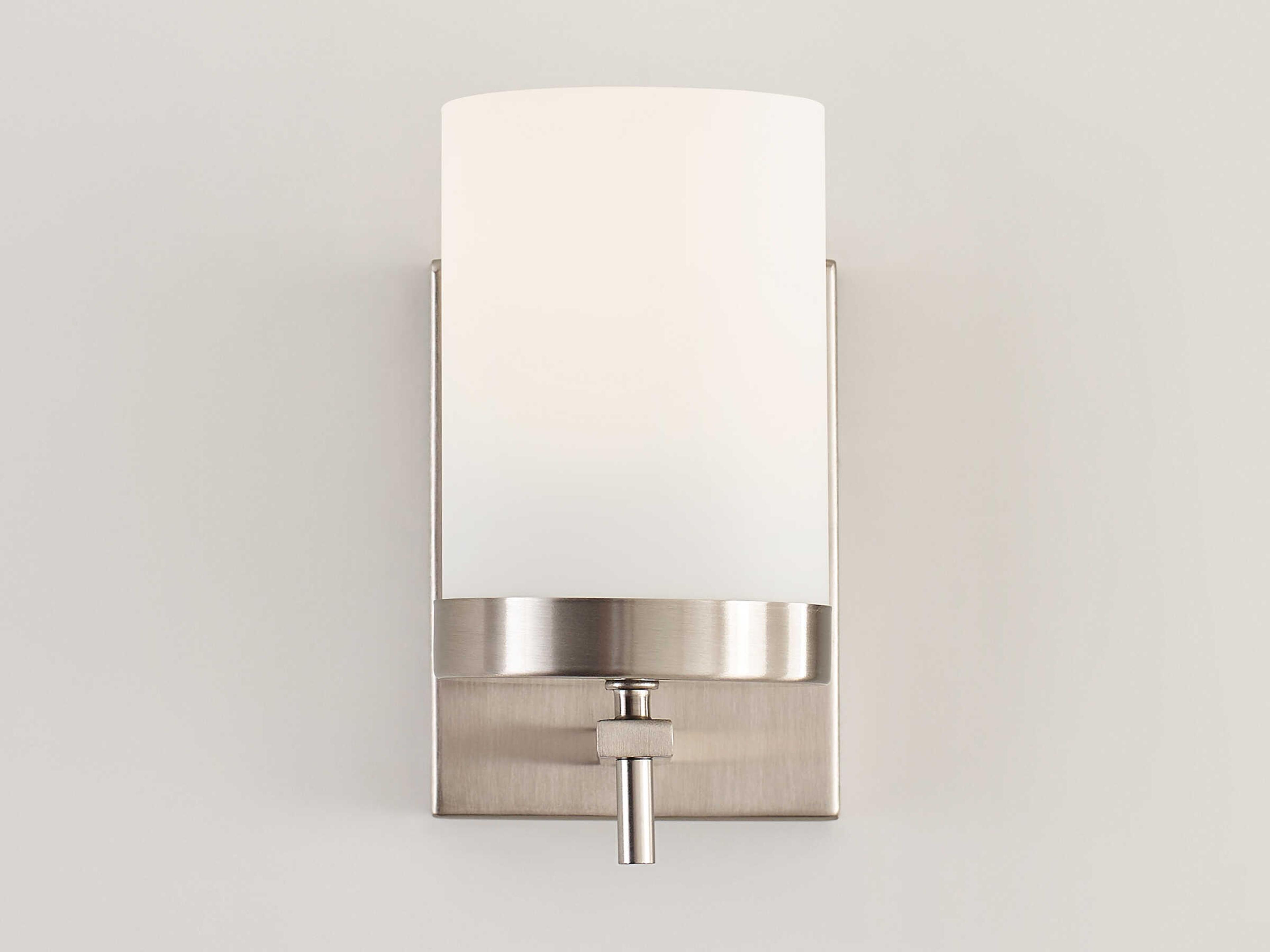 Visual Comfort Studio Zire 1-Light Brushed Nickel Wall Sconce