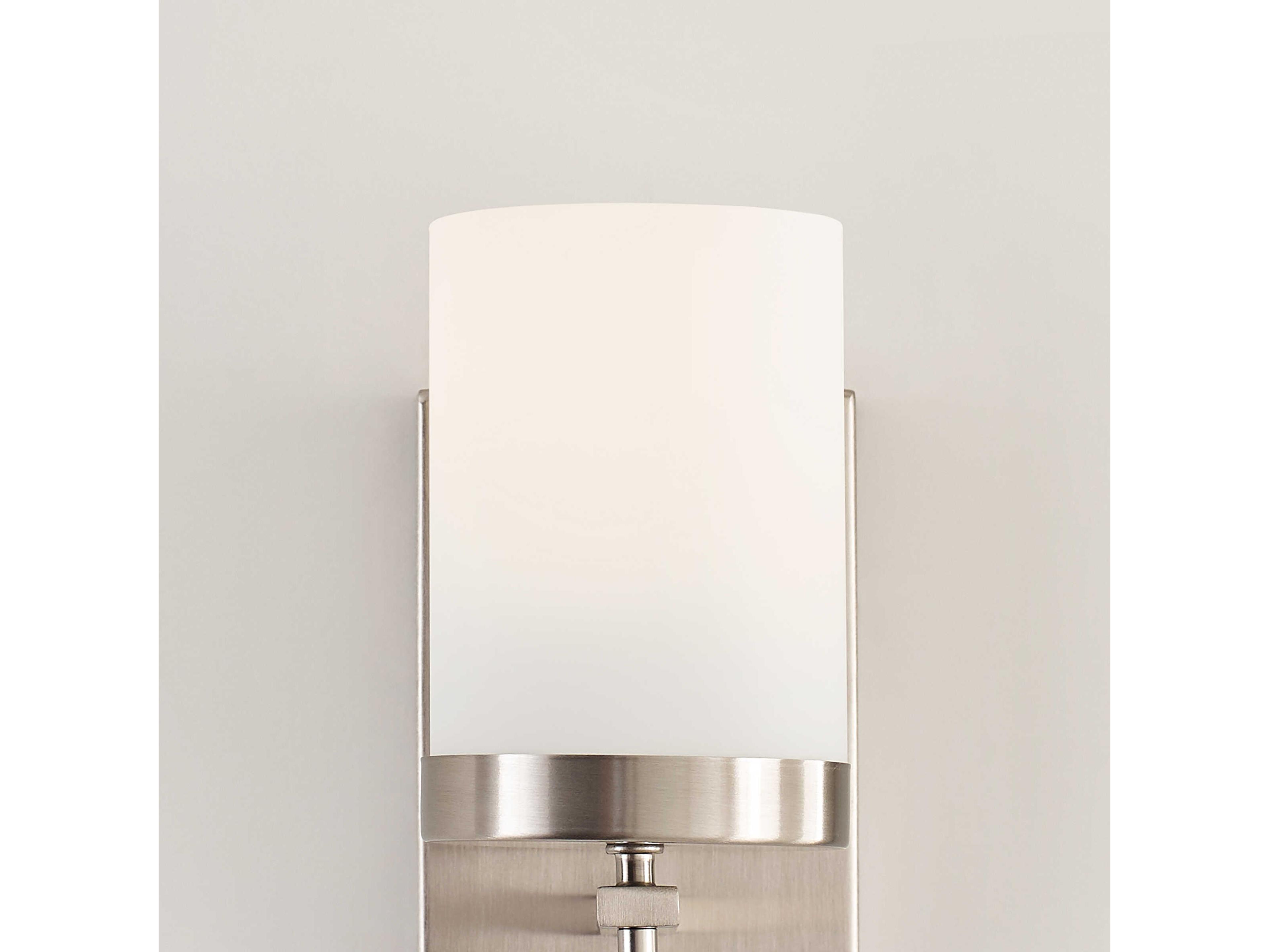 Visual Comfort Studio Zire 1-Light Brushed Nickel Wall Sconce