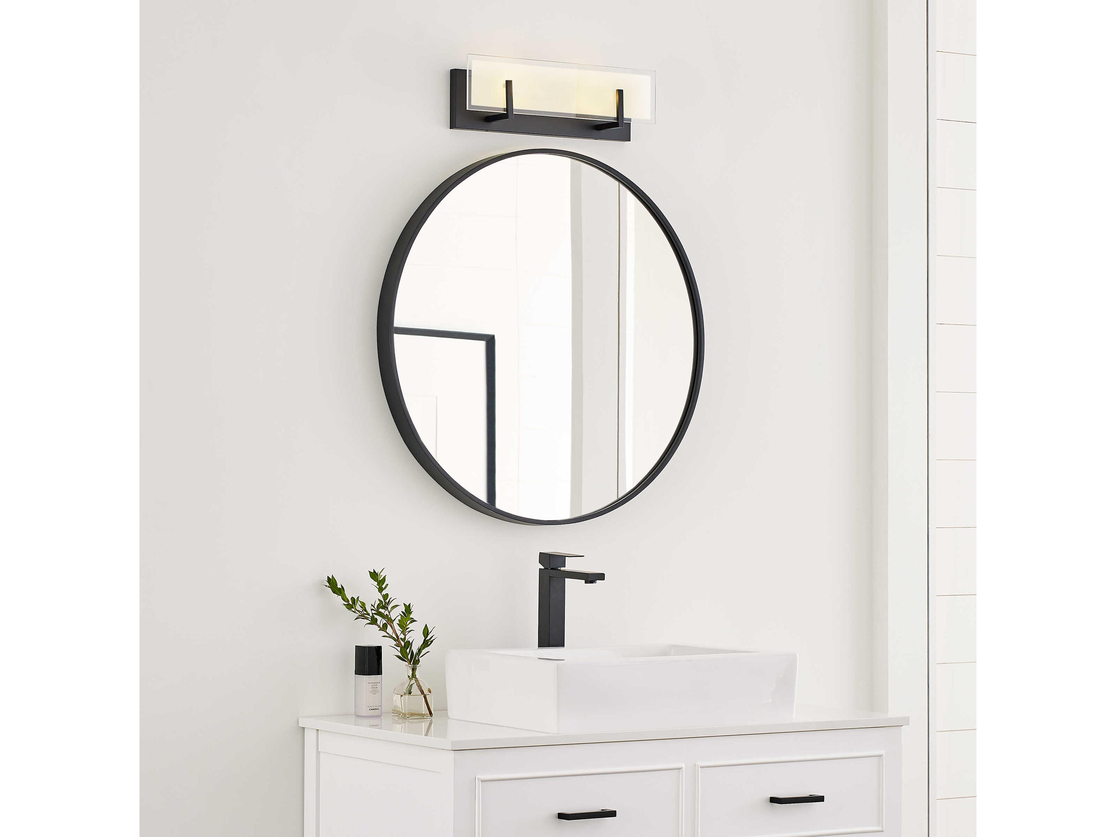 Visual Comfort Studio Syll 2-Light Midnight Black Vanity Light