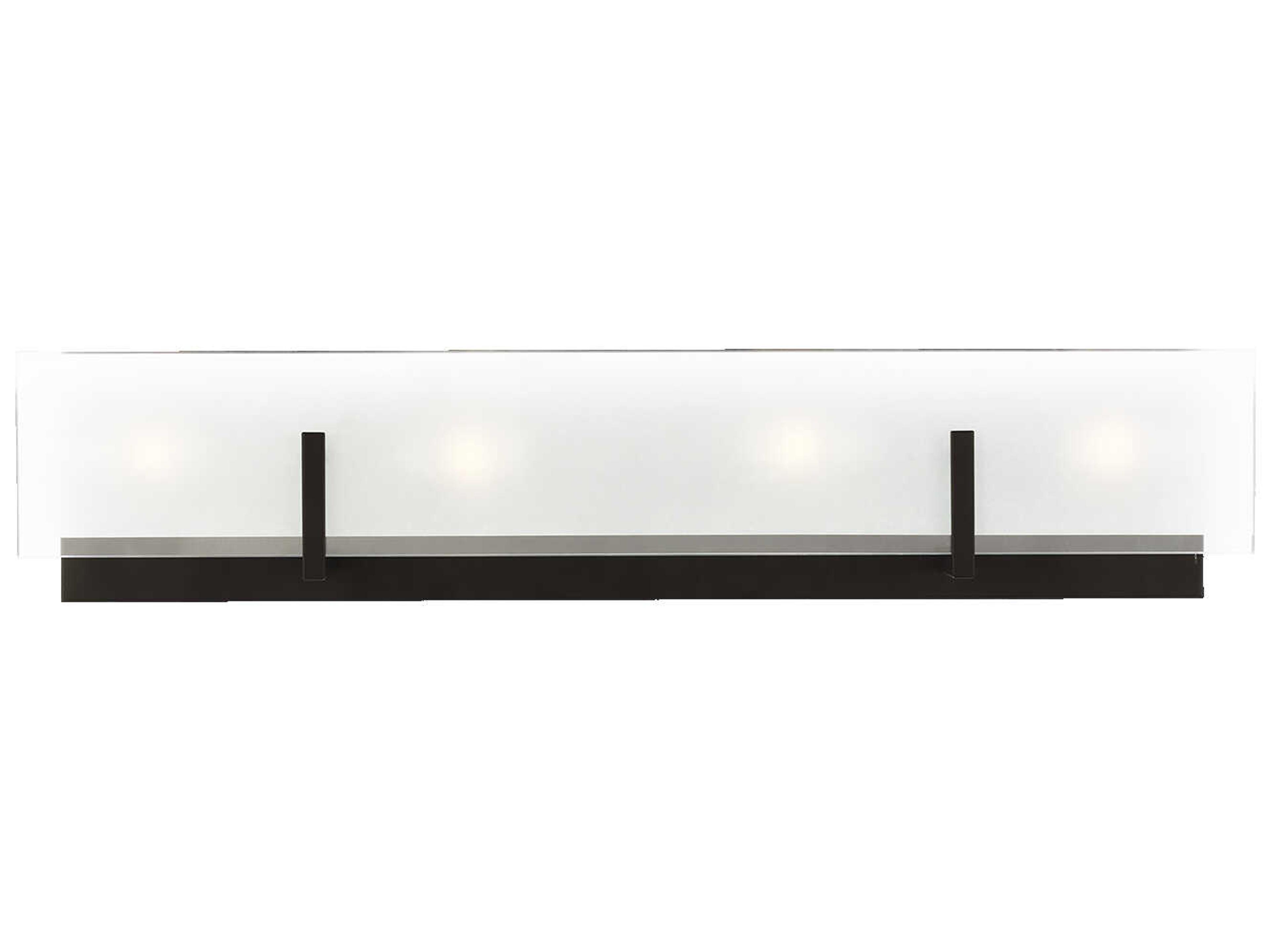 Syll Four Light Vanity Light in Midnight Black