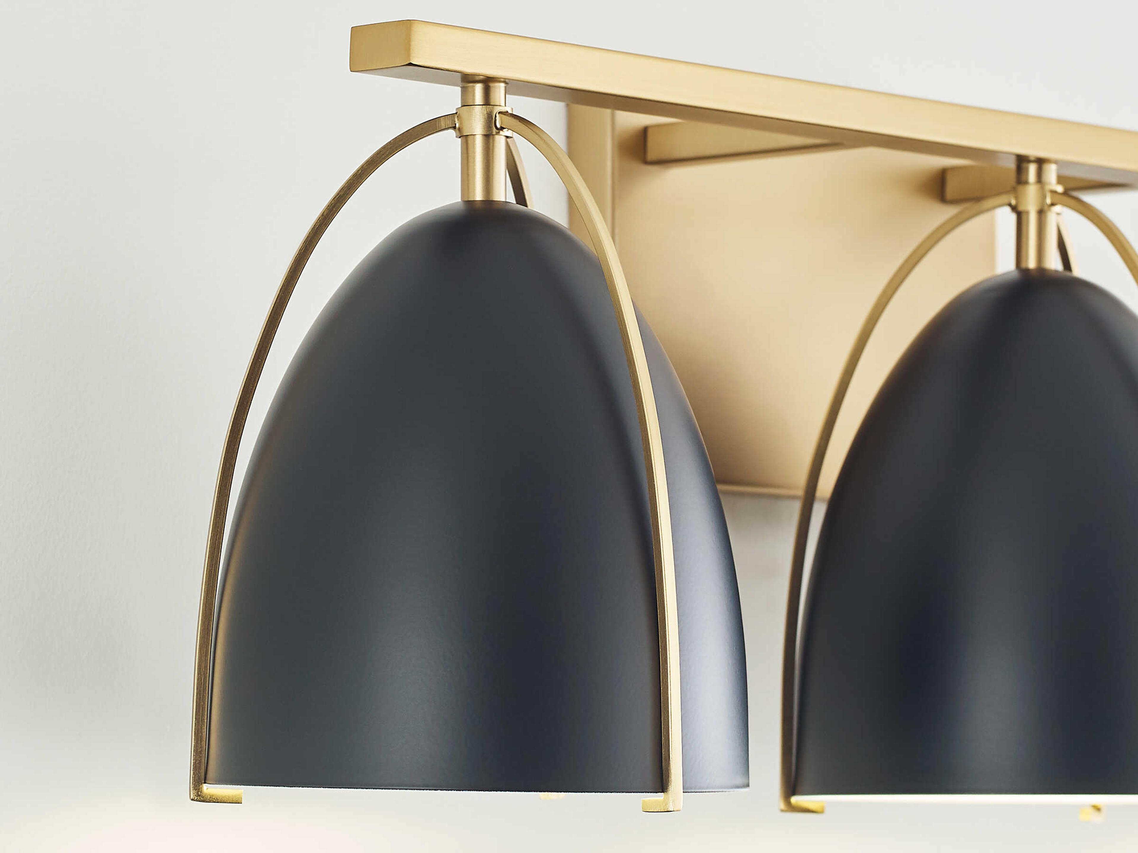 Visual Comfort Studio Norman 3-Light Satin Brass Vanity Light