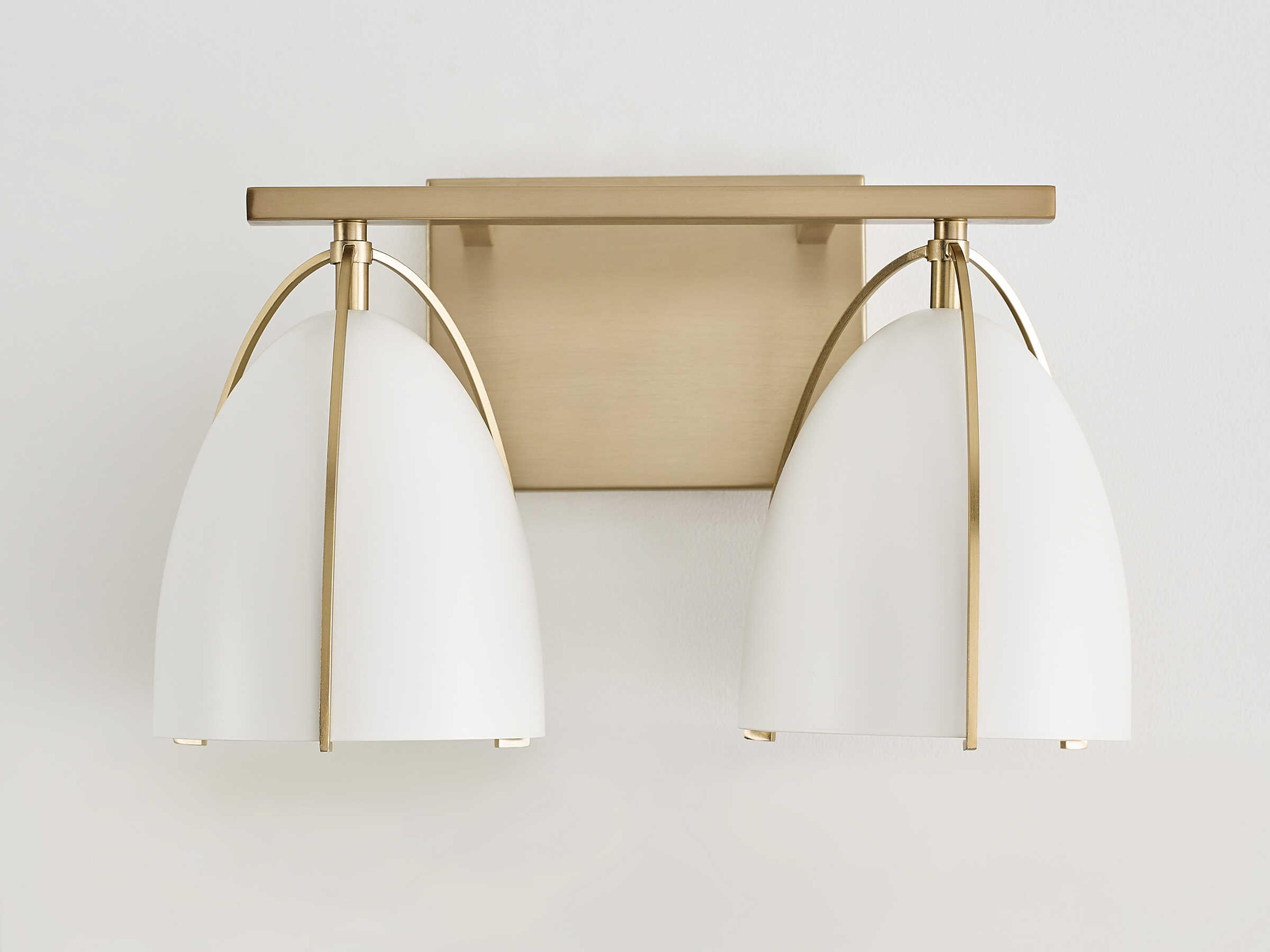 Visual Comfort Studio Norman 2-Light Satin Brass Vanity Light