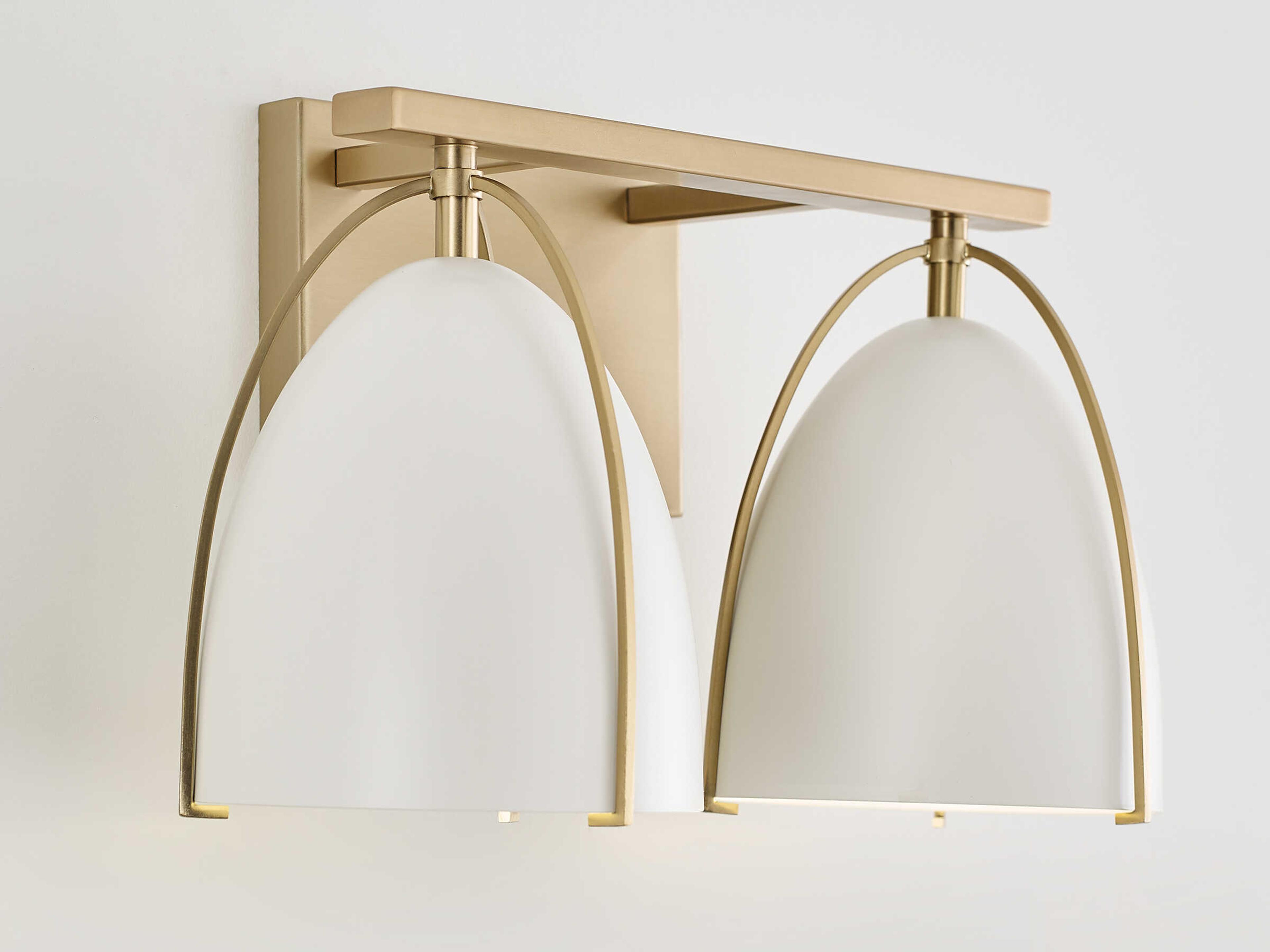 Visual Comfort Studio Norman 2-Light Satin Brass Vanity Light