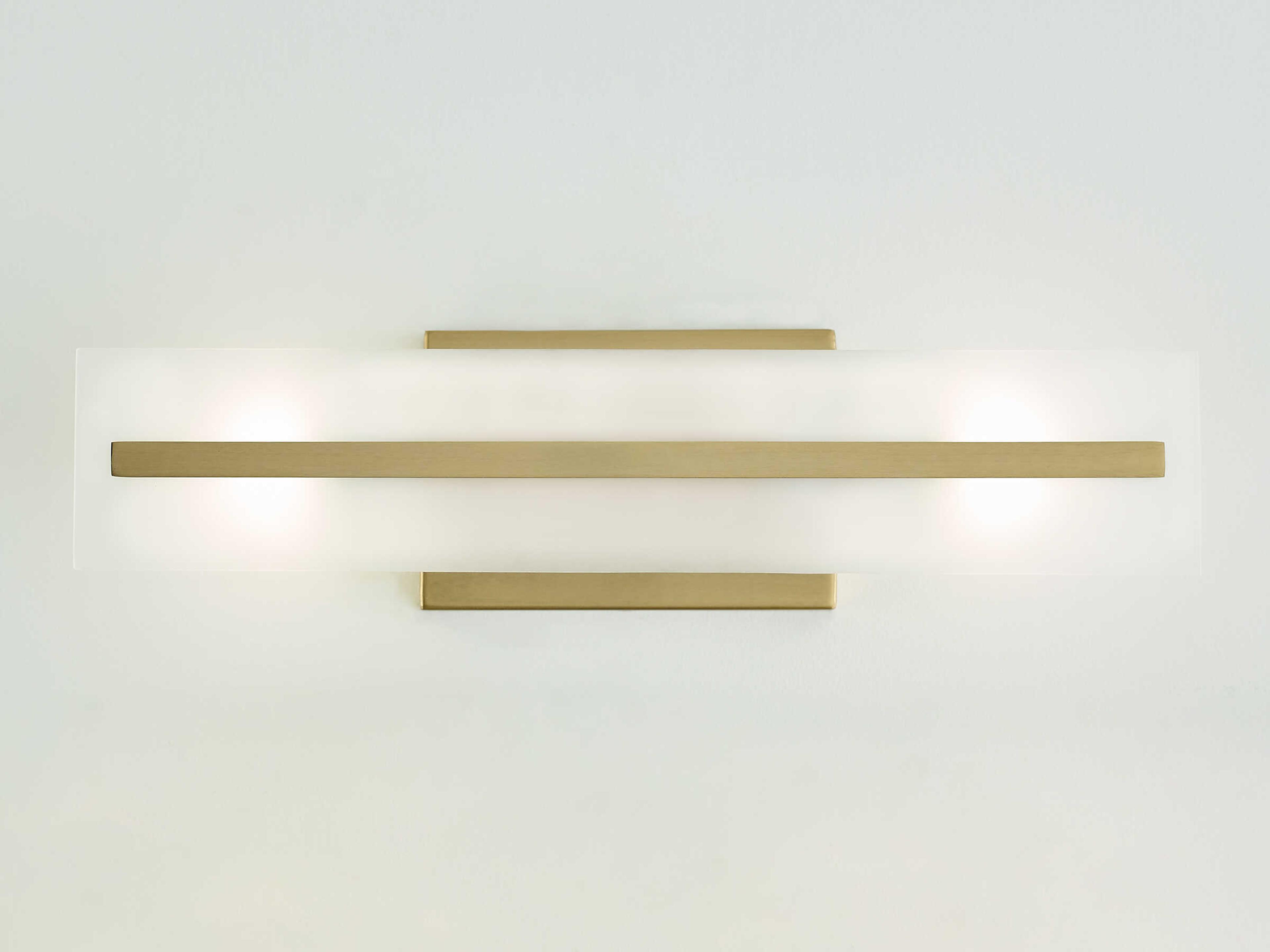 Visual Comfort Studio Dex 2-Light Satin Brass Vanity Light