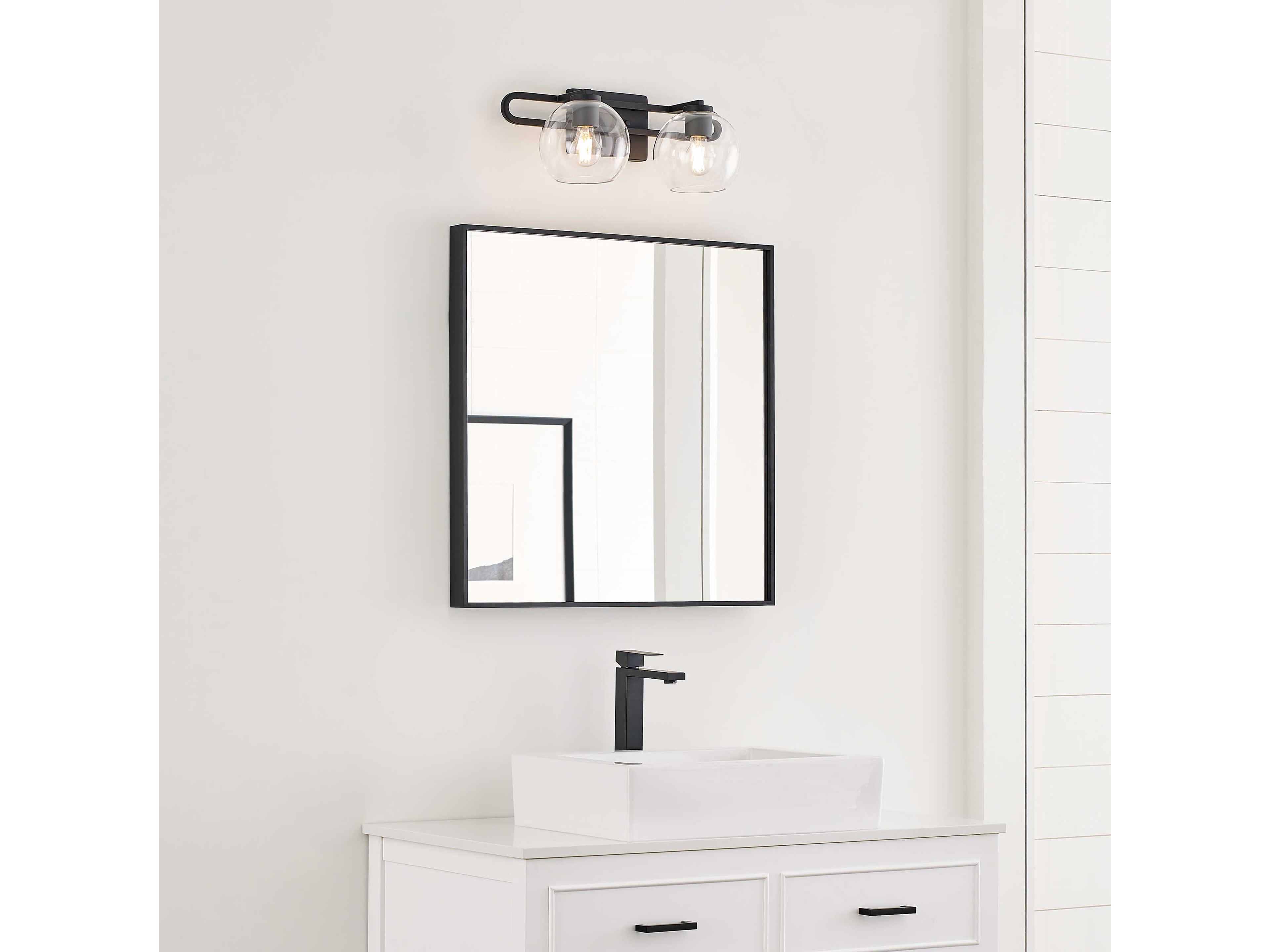 Visual Comfort Studio Codyn 2-Light Midnight Black Vanity Light