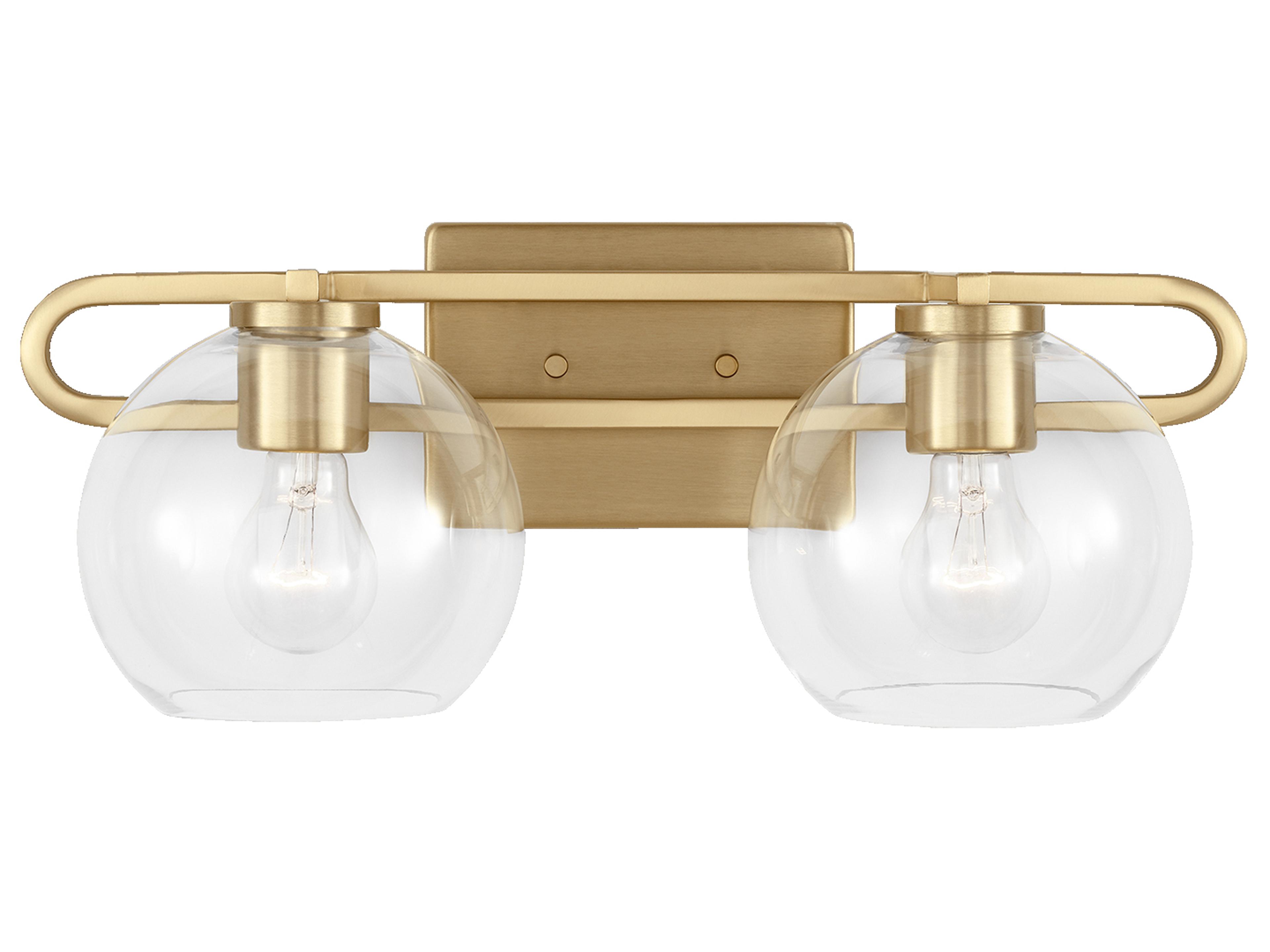 Codyn Two Light Bath Vanity in Satin Brass