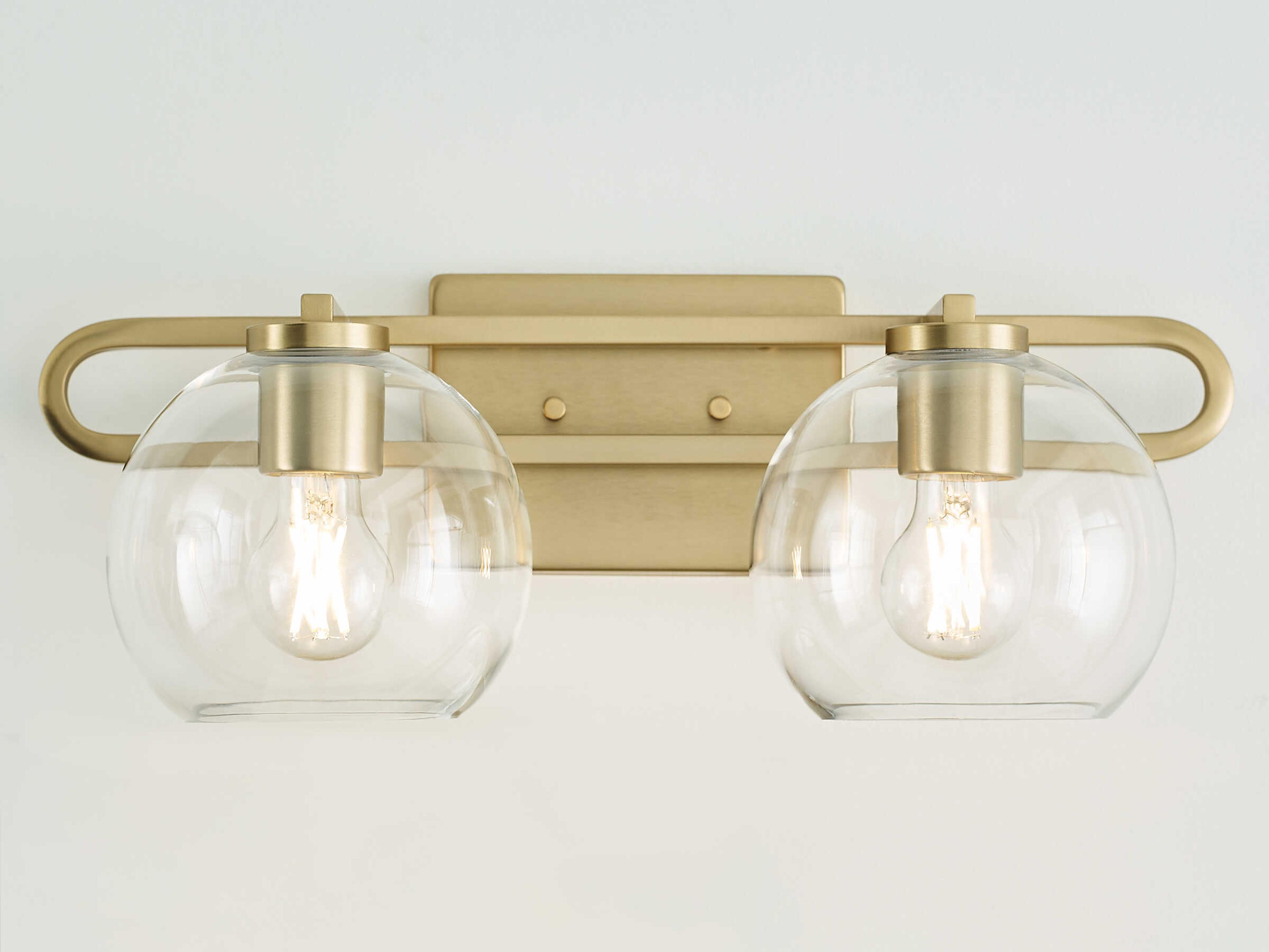 Visual Comfort Studio Codyn 2-Light Satin Brass Vanity Light