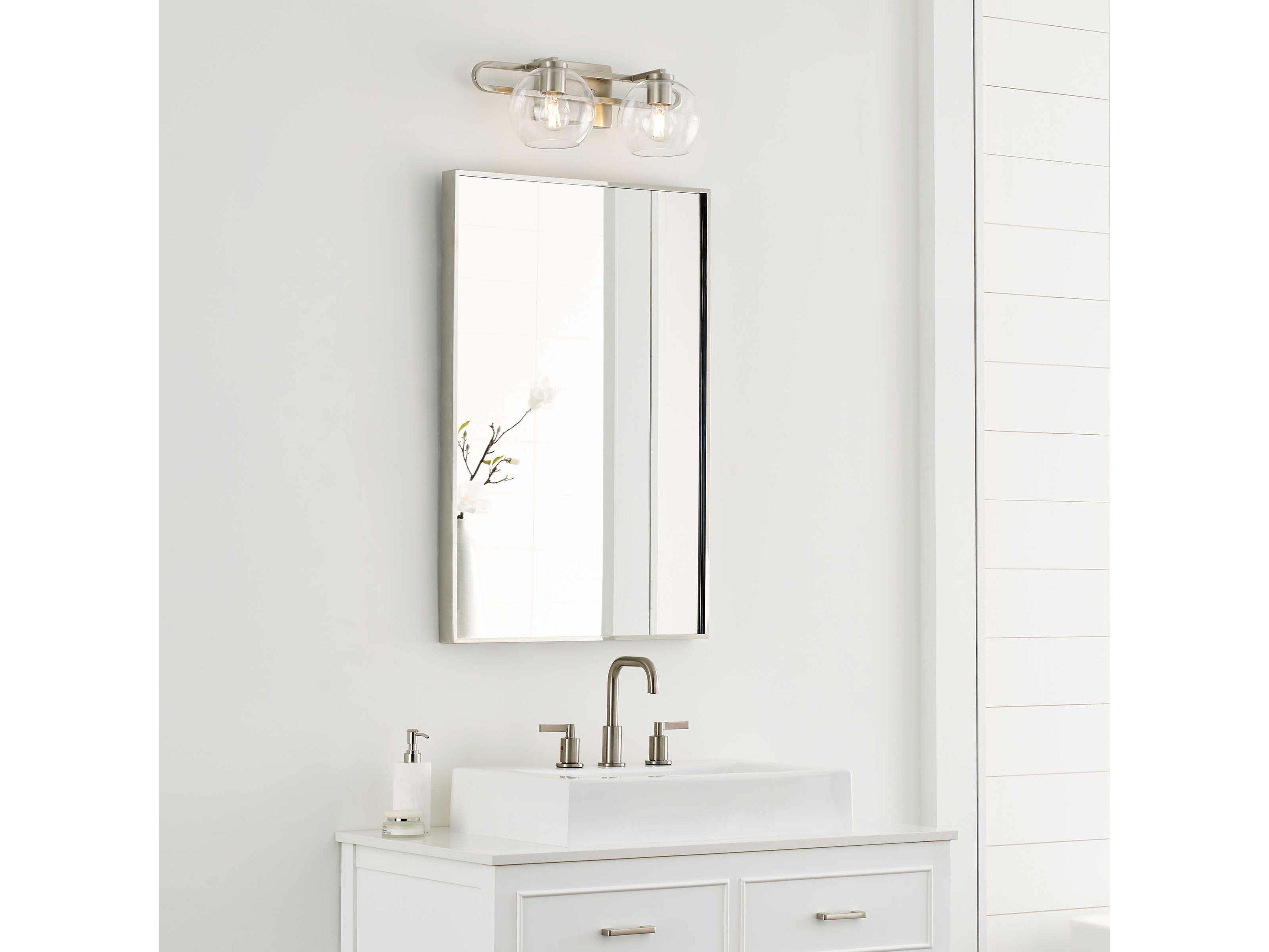 Visual Comfort Studio Codyn 2-Light Brushed Nickel Vanity Light