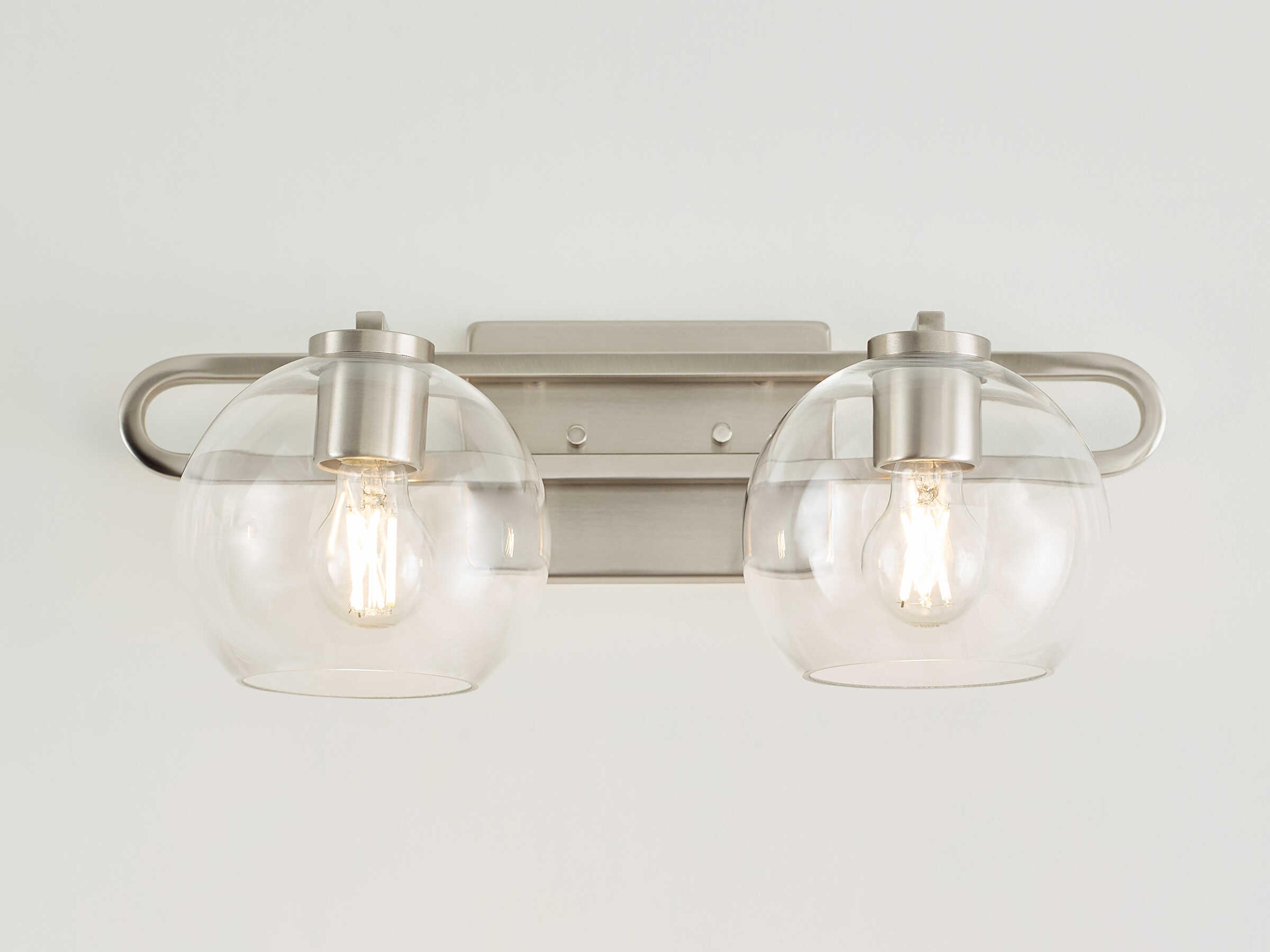 Visual Comfort Studio Codyn 2-Light Brushed Nickel Vanity Light