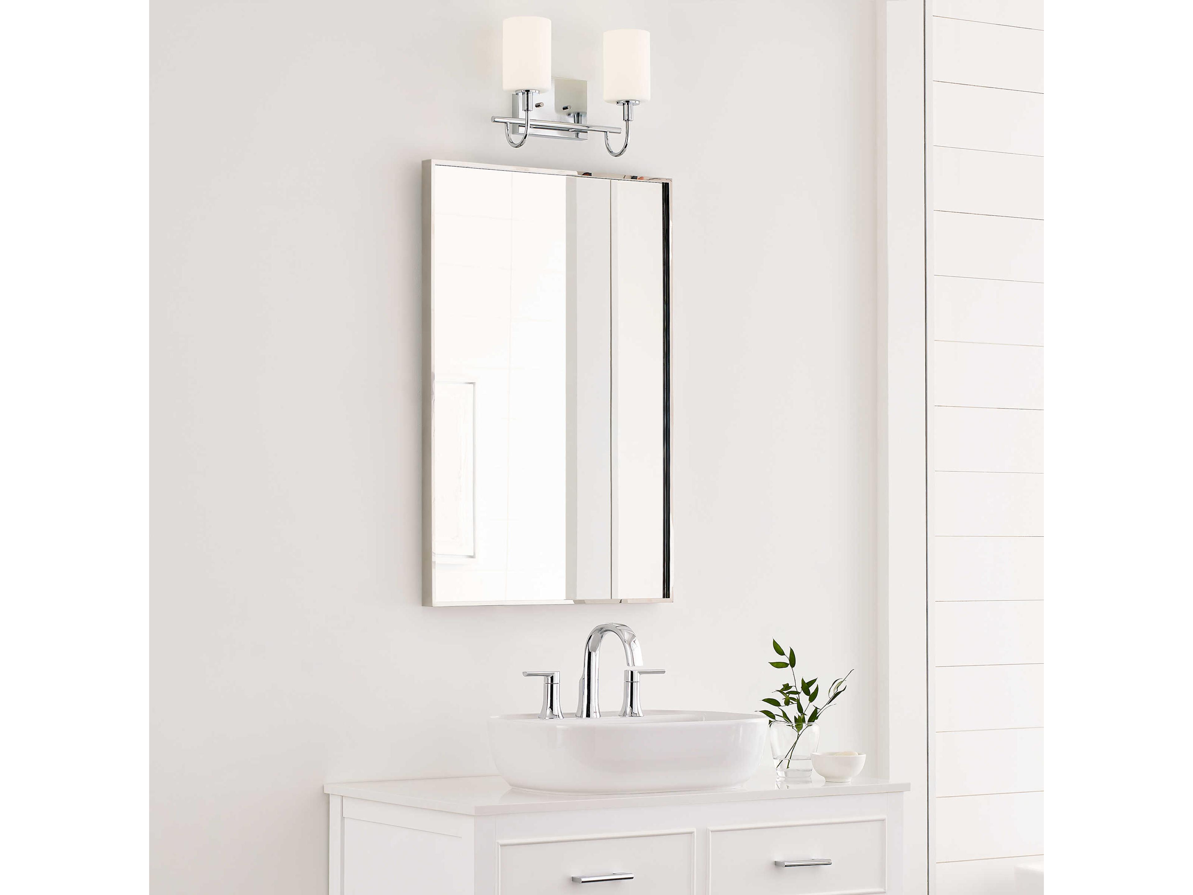 Visual Comfort Studio Oak Moore 2-Light Chrome Vanity Light
