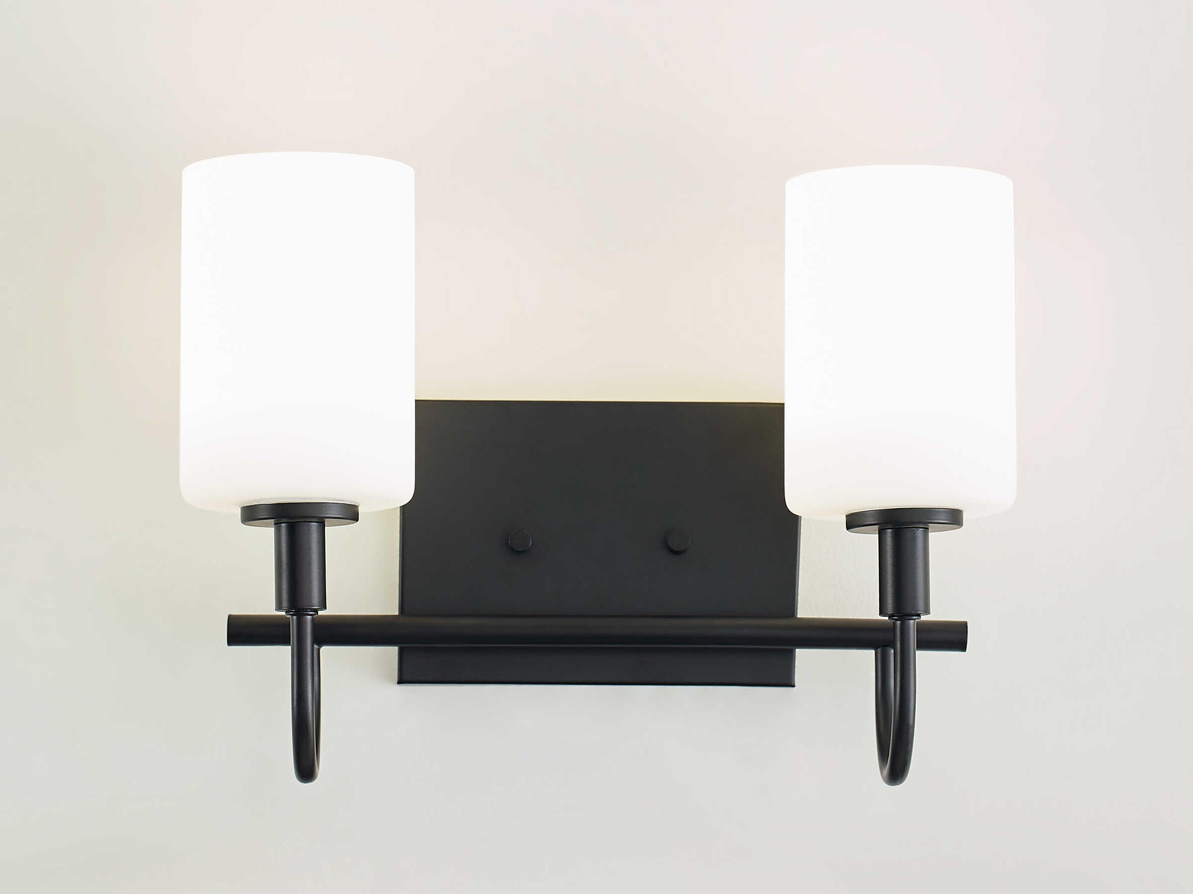 Visual Comfort Studio Oak Moore 2-Light Midnight Black Vanity Light