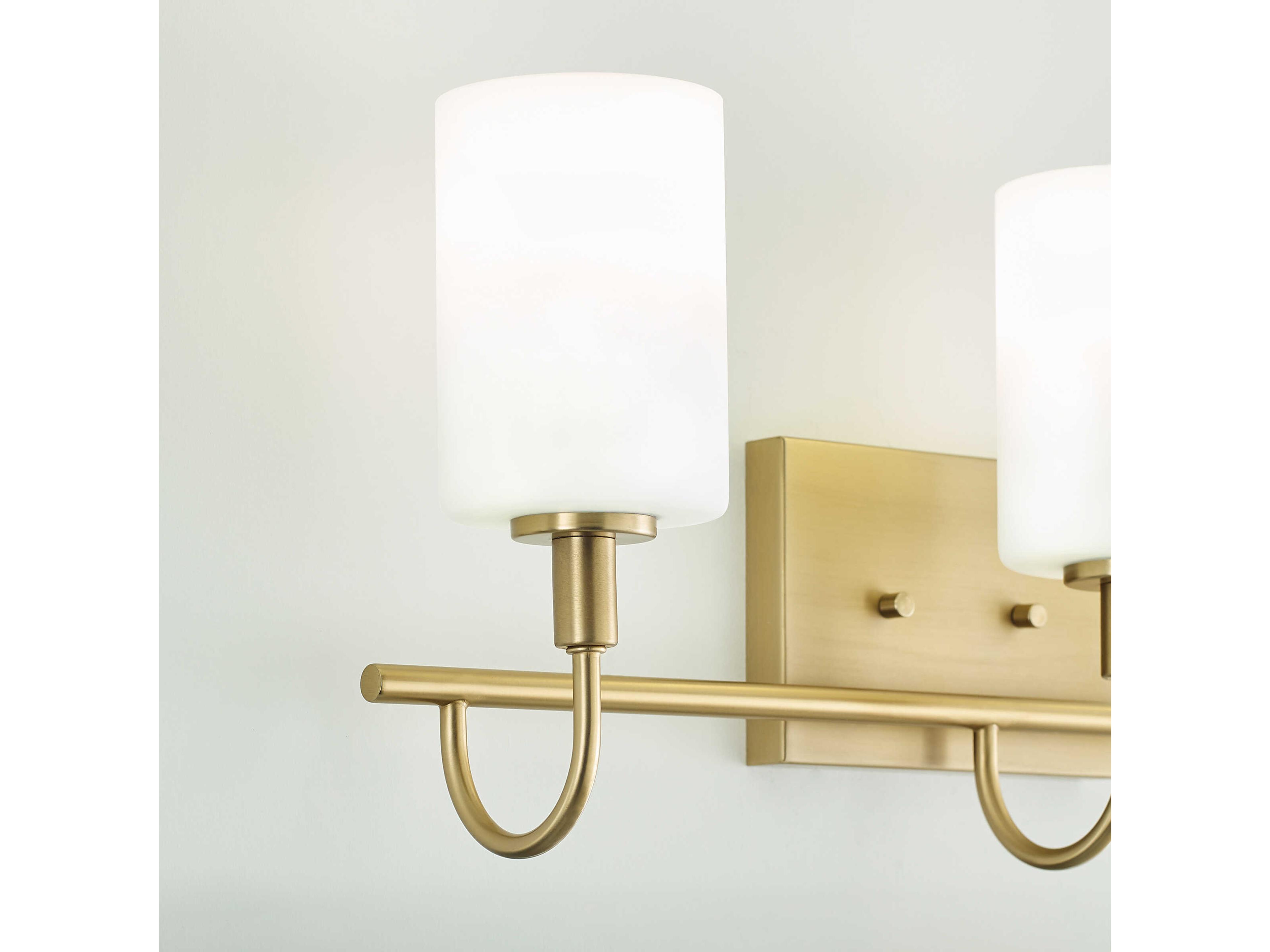 Visual Comfort Studio Oak Moore 3-Light Satin Brass Vanity Light