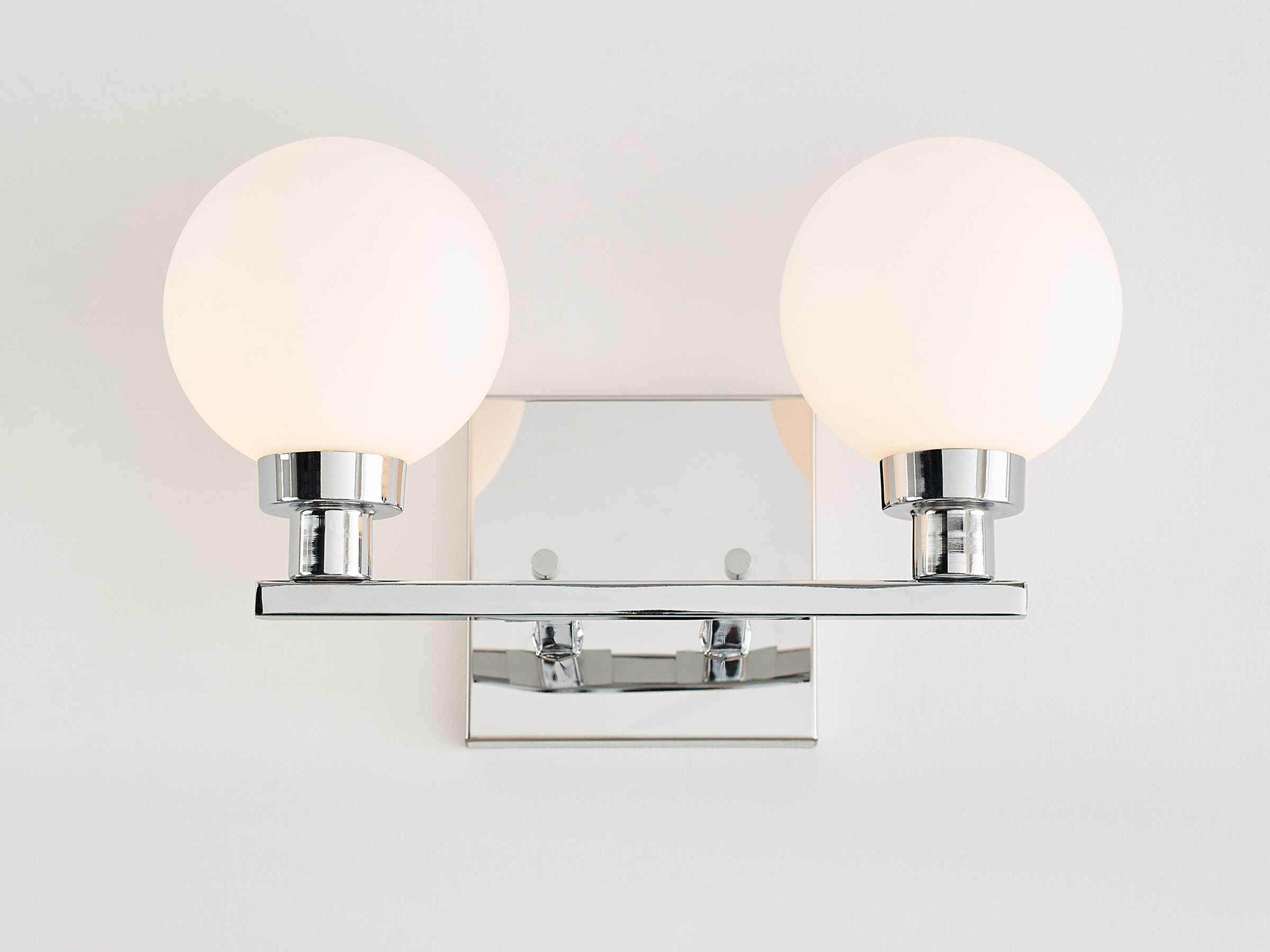 Visual Comfort Studio Clybourn 2-Light Chrome Vanity Light