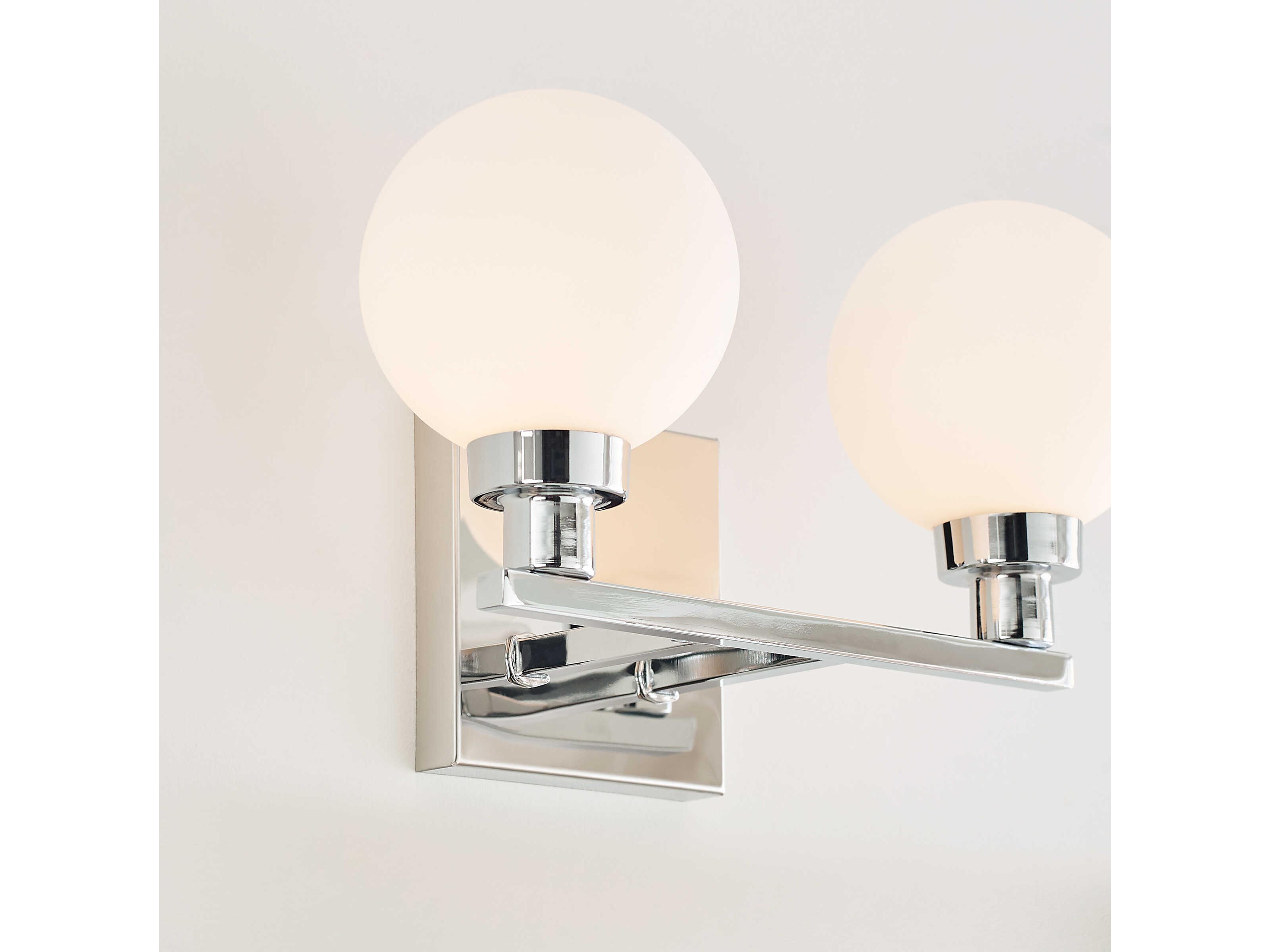 Visual Comfort Studio Clybourn 2-Light Chrome Vanity Light
