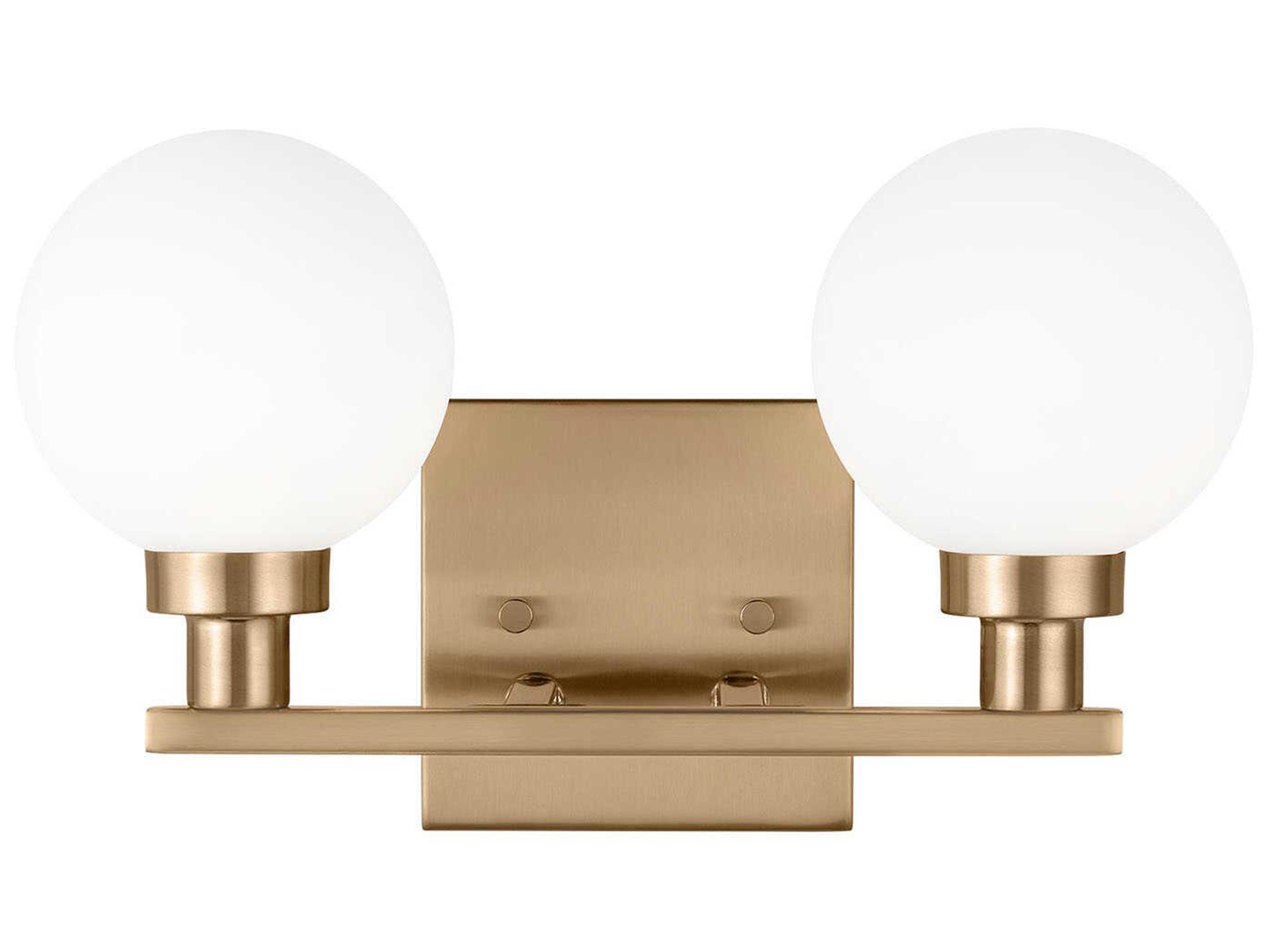 Clybourn Two Light Bath Vanity in Satin Brass