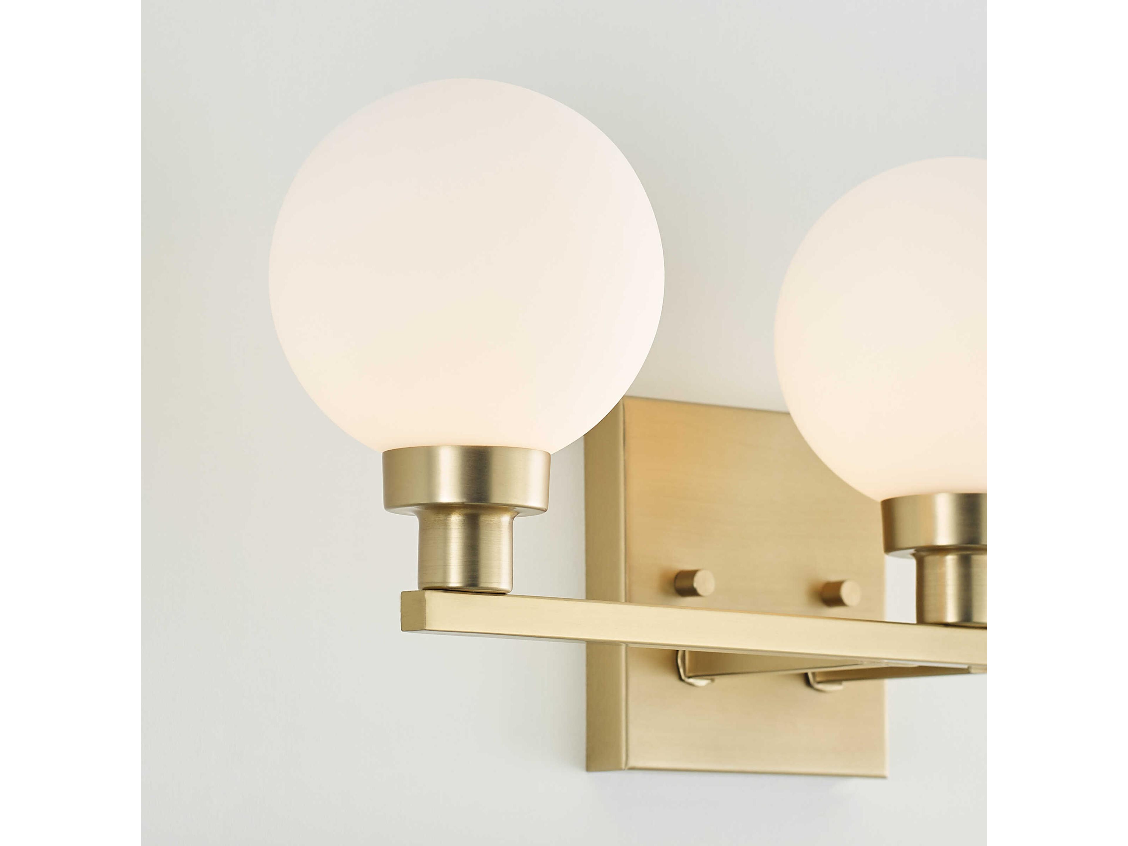 Visual Comfort Studio Clybourn 3-Light Satin Brass Vanity Light